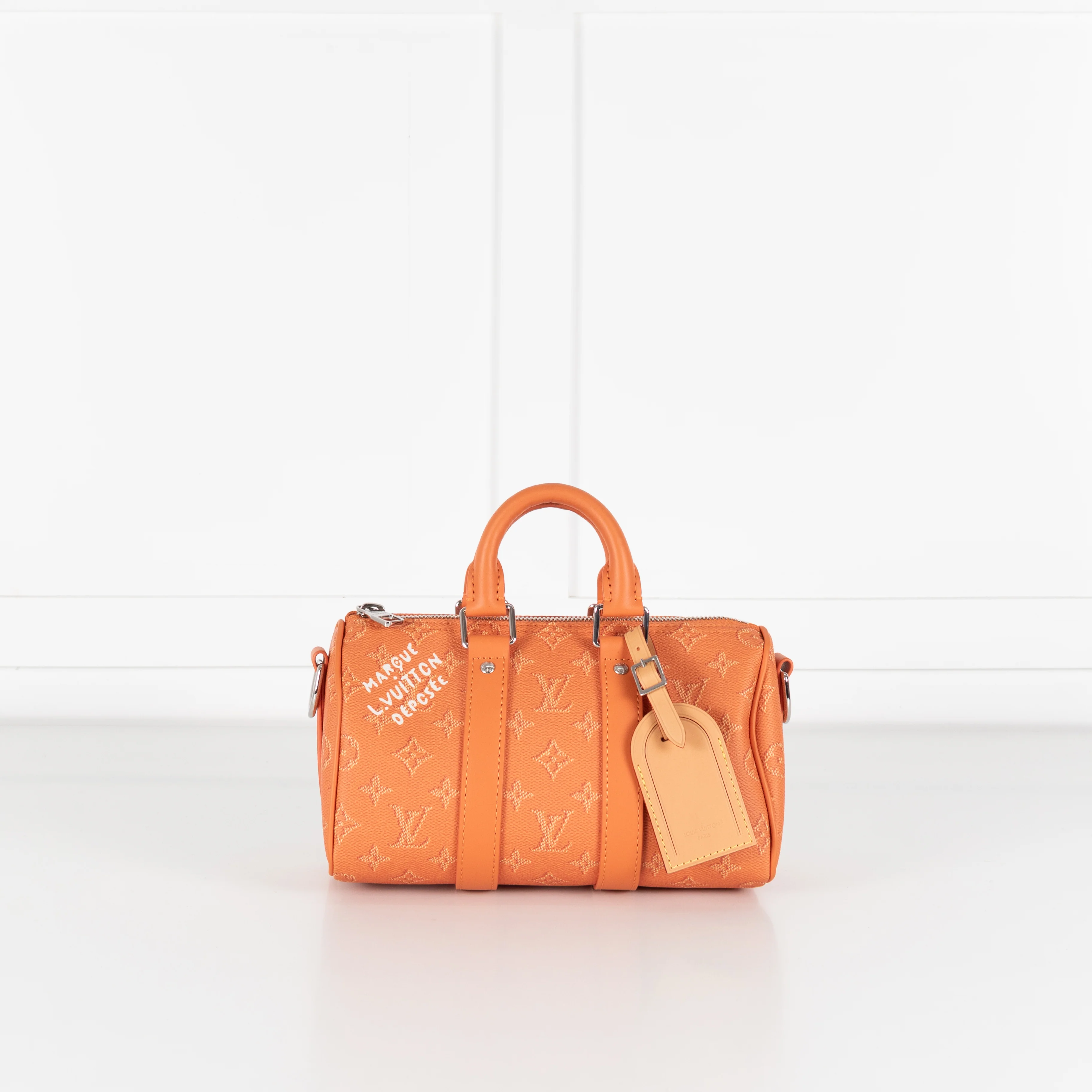 Louis Vuitton Orange Monogram Keepall 25
