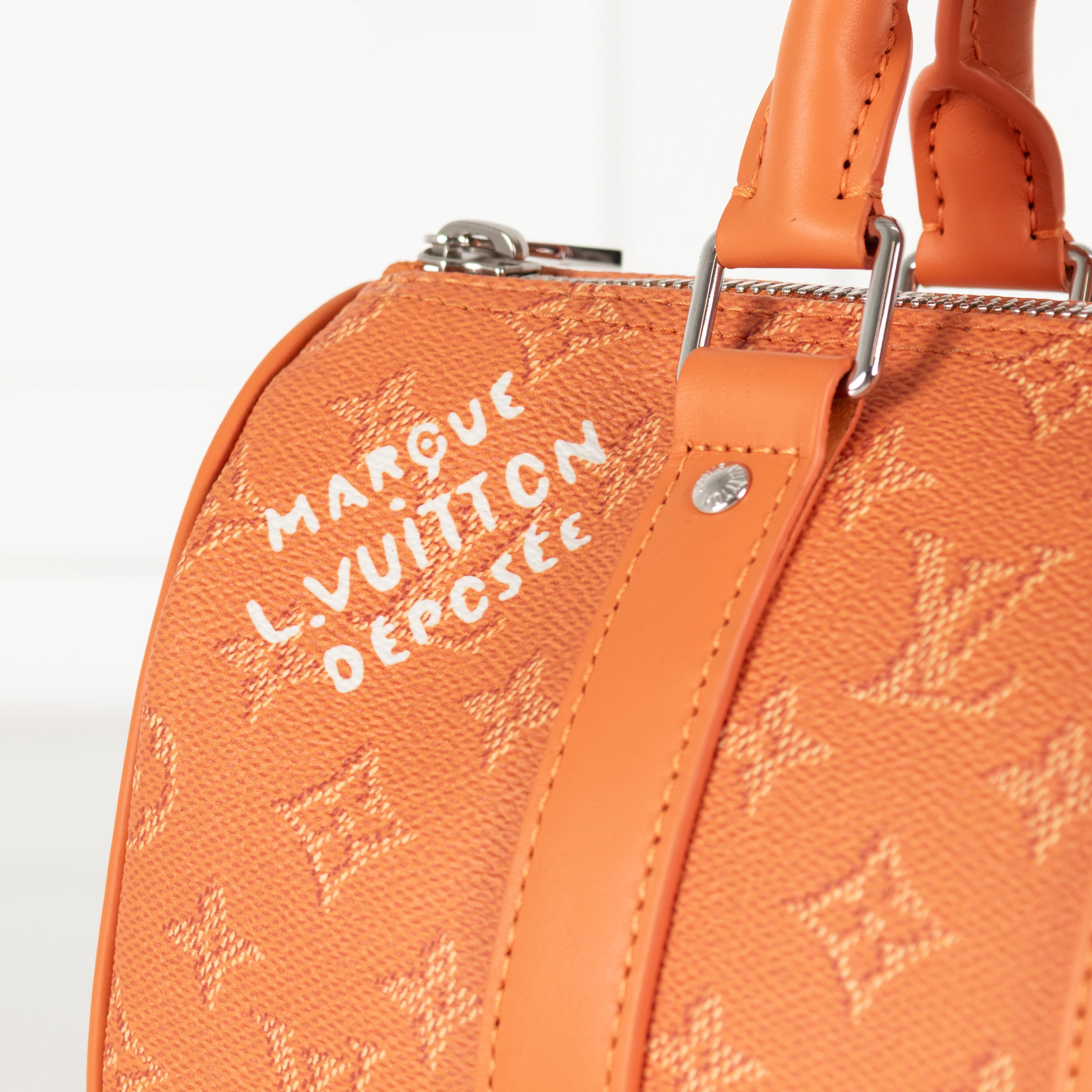 Louis Vuitton Orange Monogram Keepall 25 - Image 10