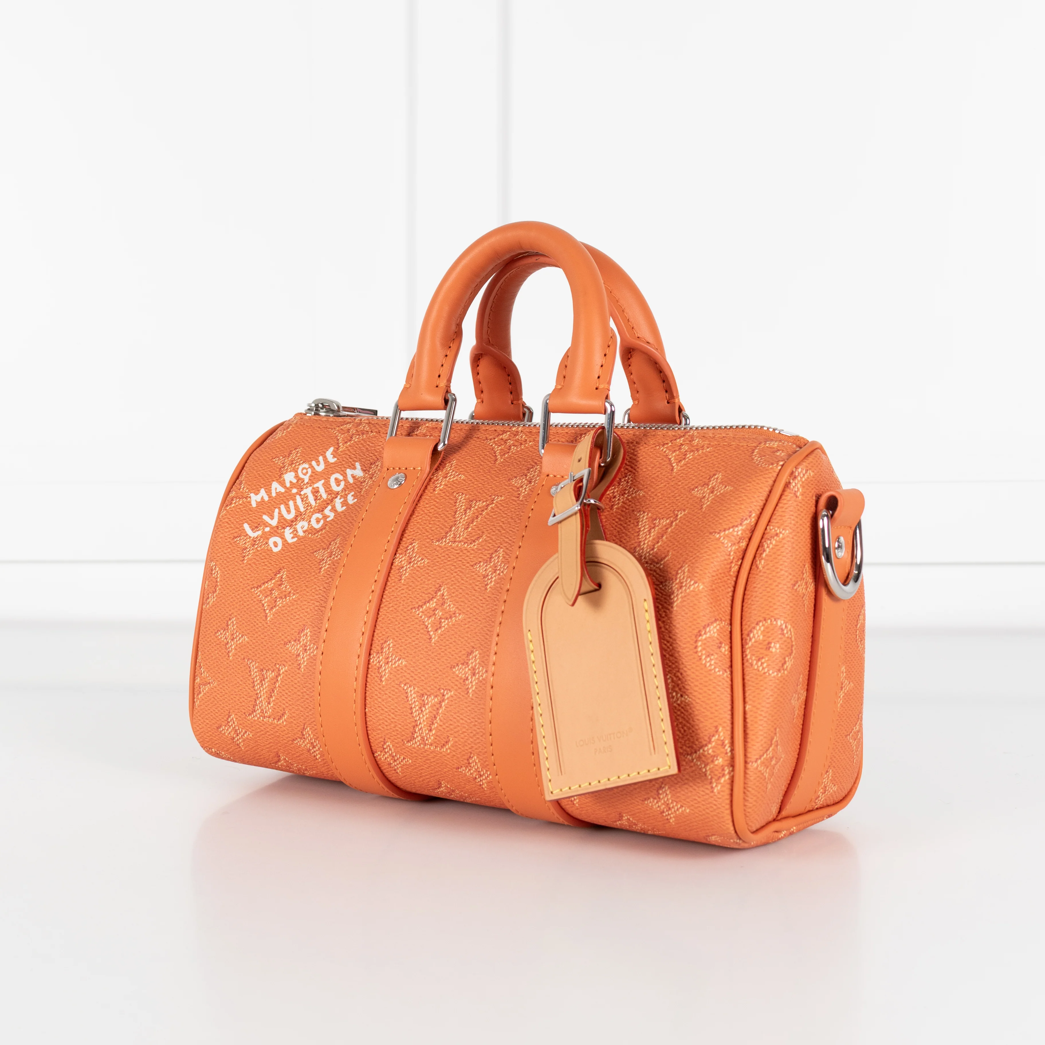 Louis Vuitton Orange Monogram Keepall 25 - Image 9