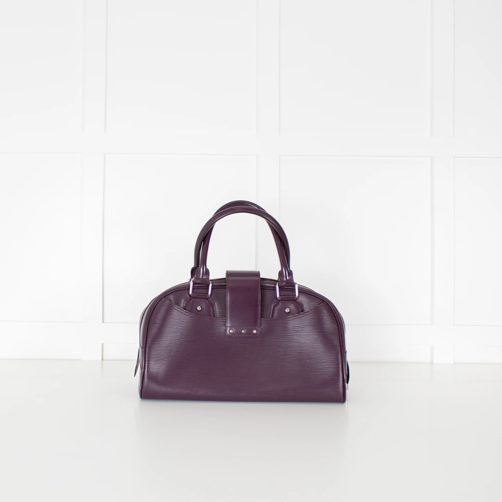 Louis Vuitton Purple Epi Leather Bowling Montaigne Bag - Image 4