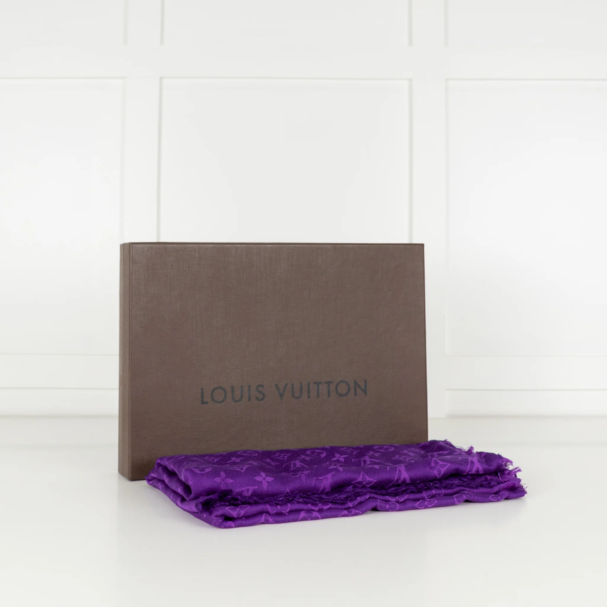Louis Vuitton Purple Monogram Shawl - Image 2