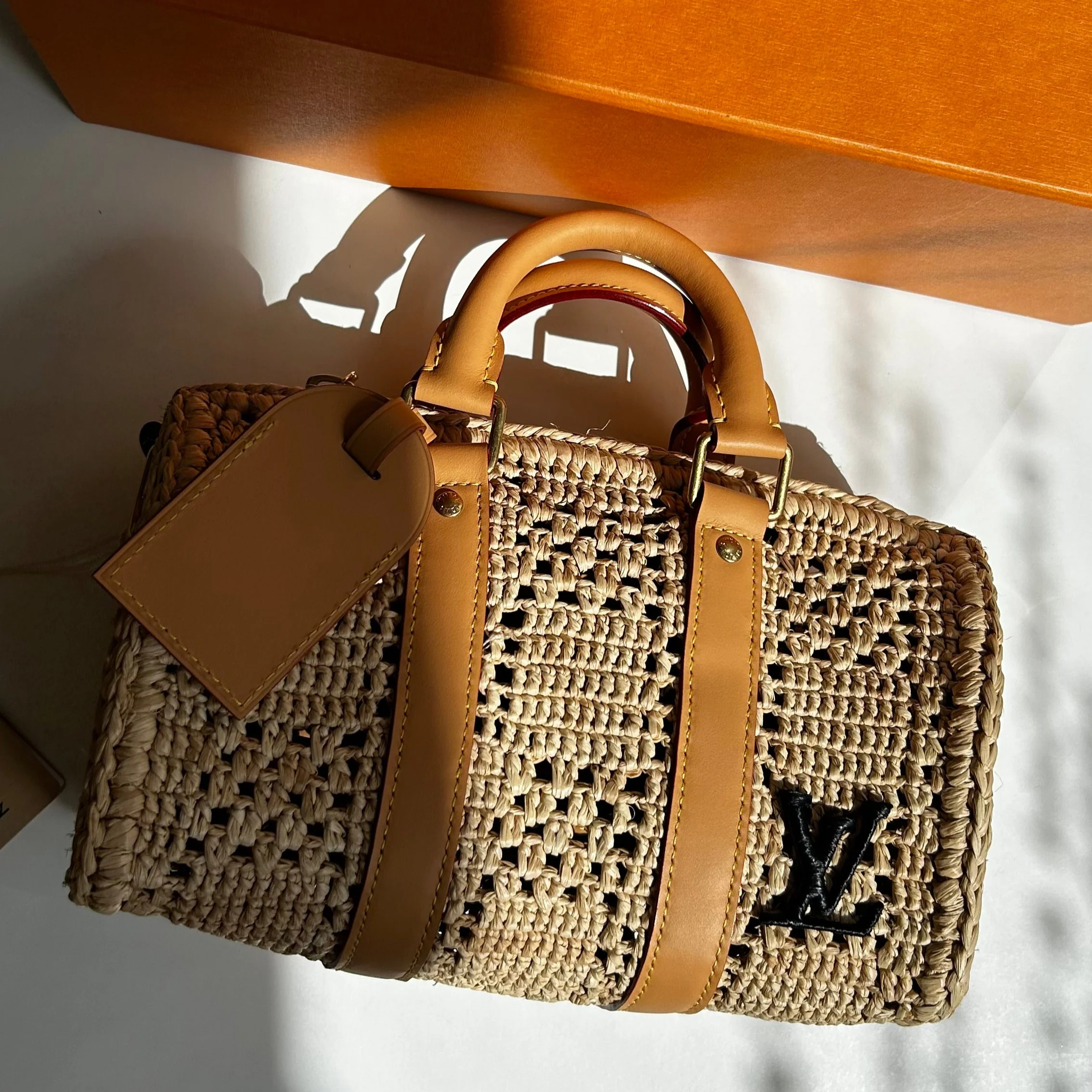 Louis Vuitton Raffia Keepall 25 Bandouliere - Image 11