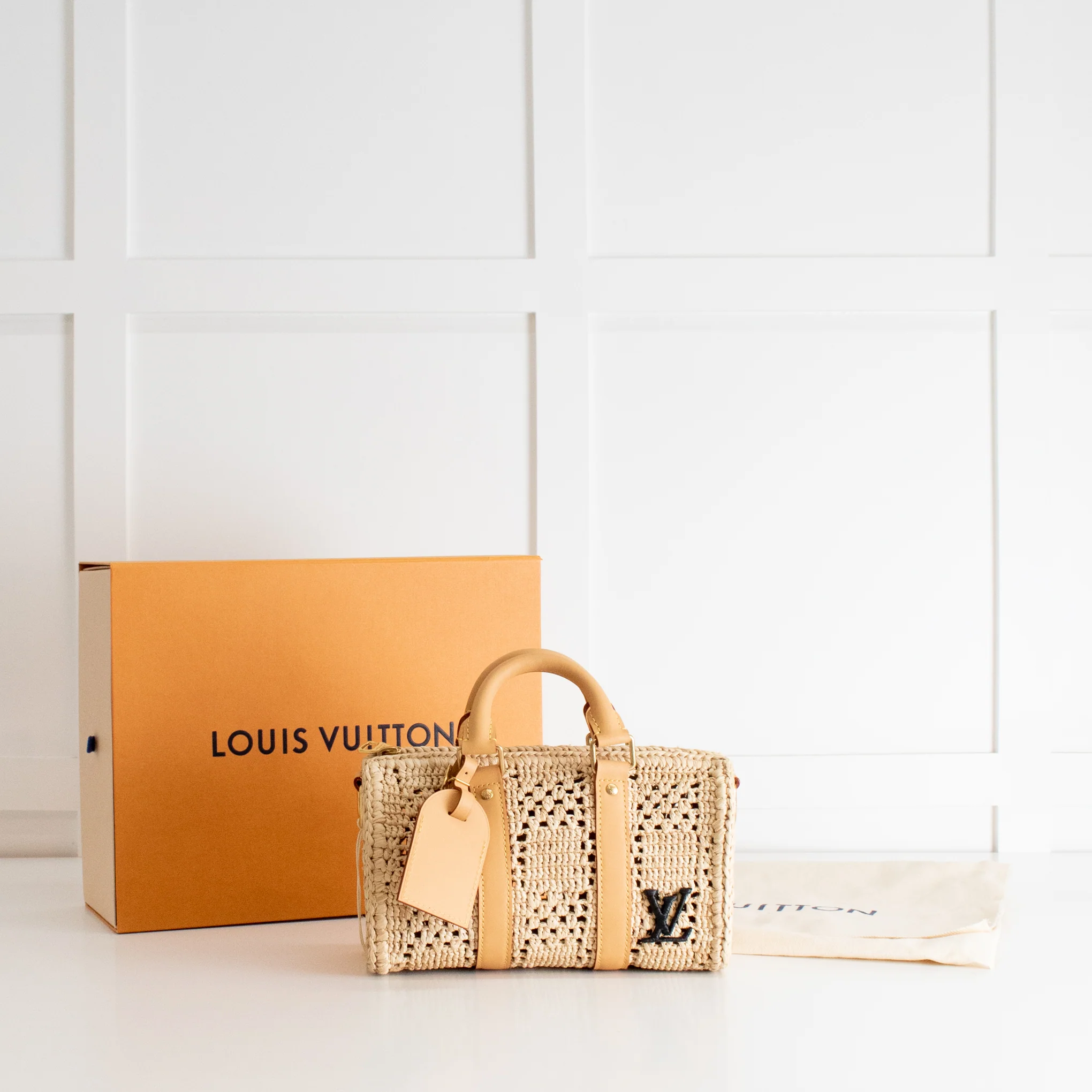 Louis Vuitton Raffia Keepall 25 Bandouliere - Image 3