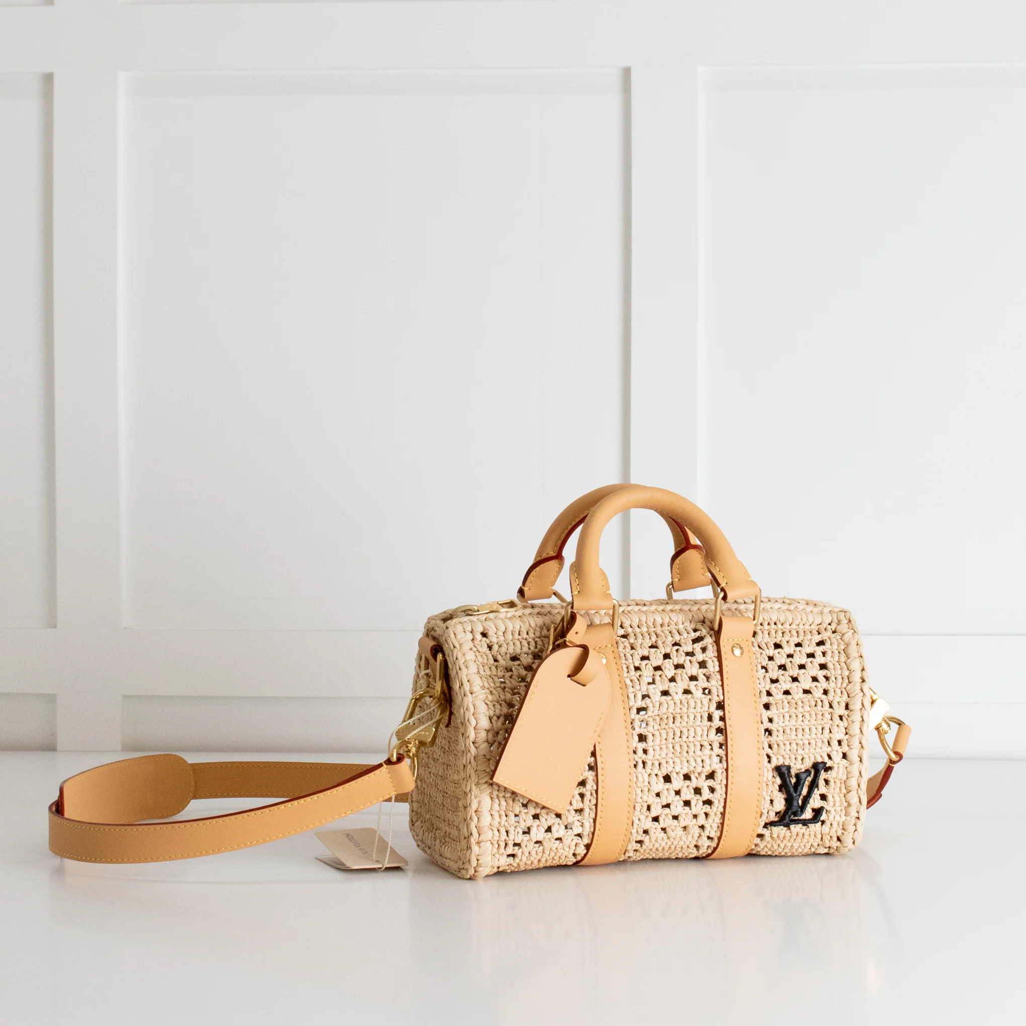 Louis Vuitton Raffia Keepall 25 Bandouliere - Image 4