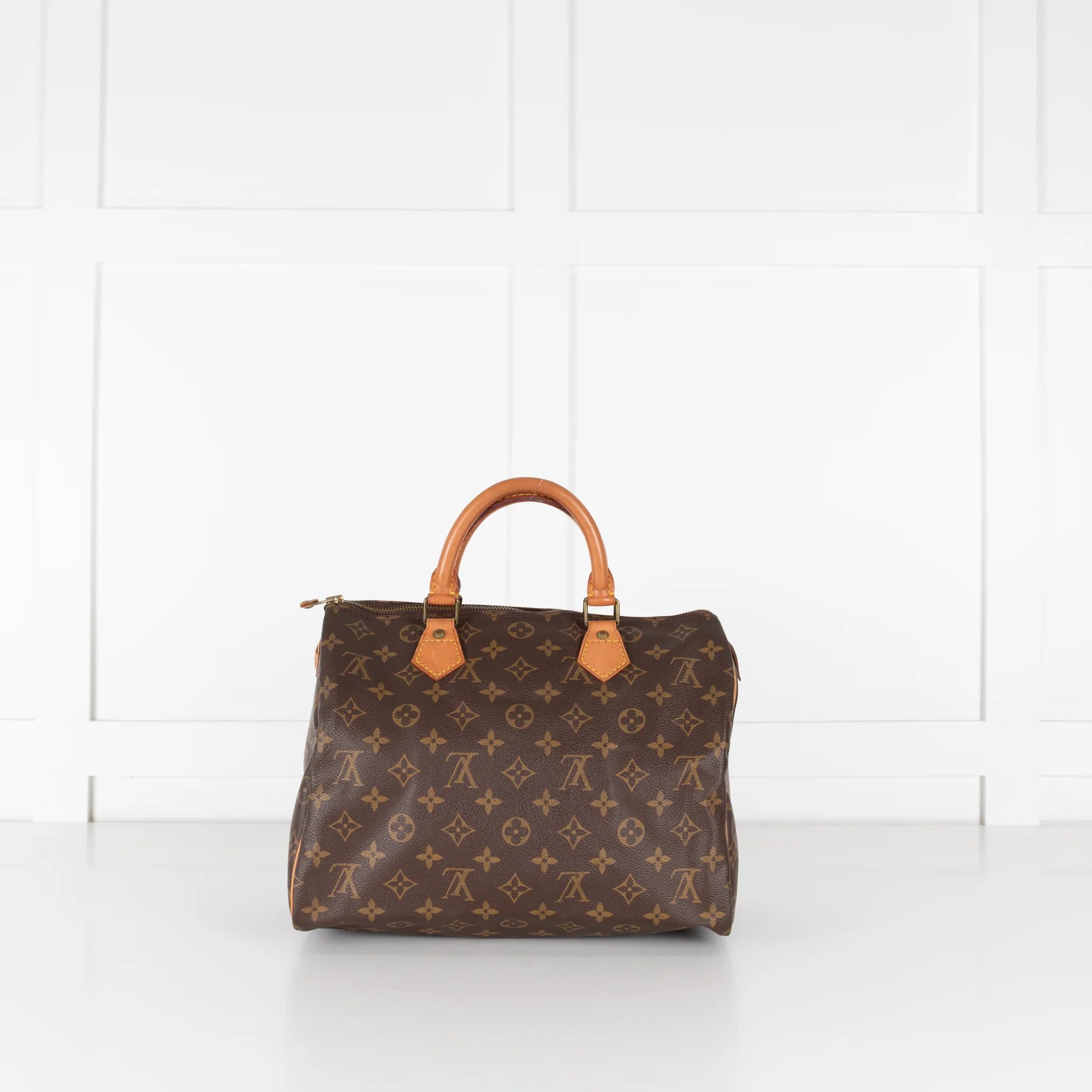 Louis Vuitton Vintage Brown Monogram Speedy 30 - Image 3