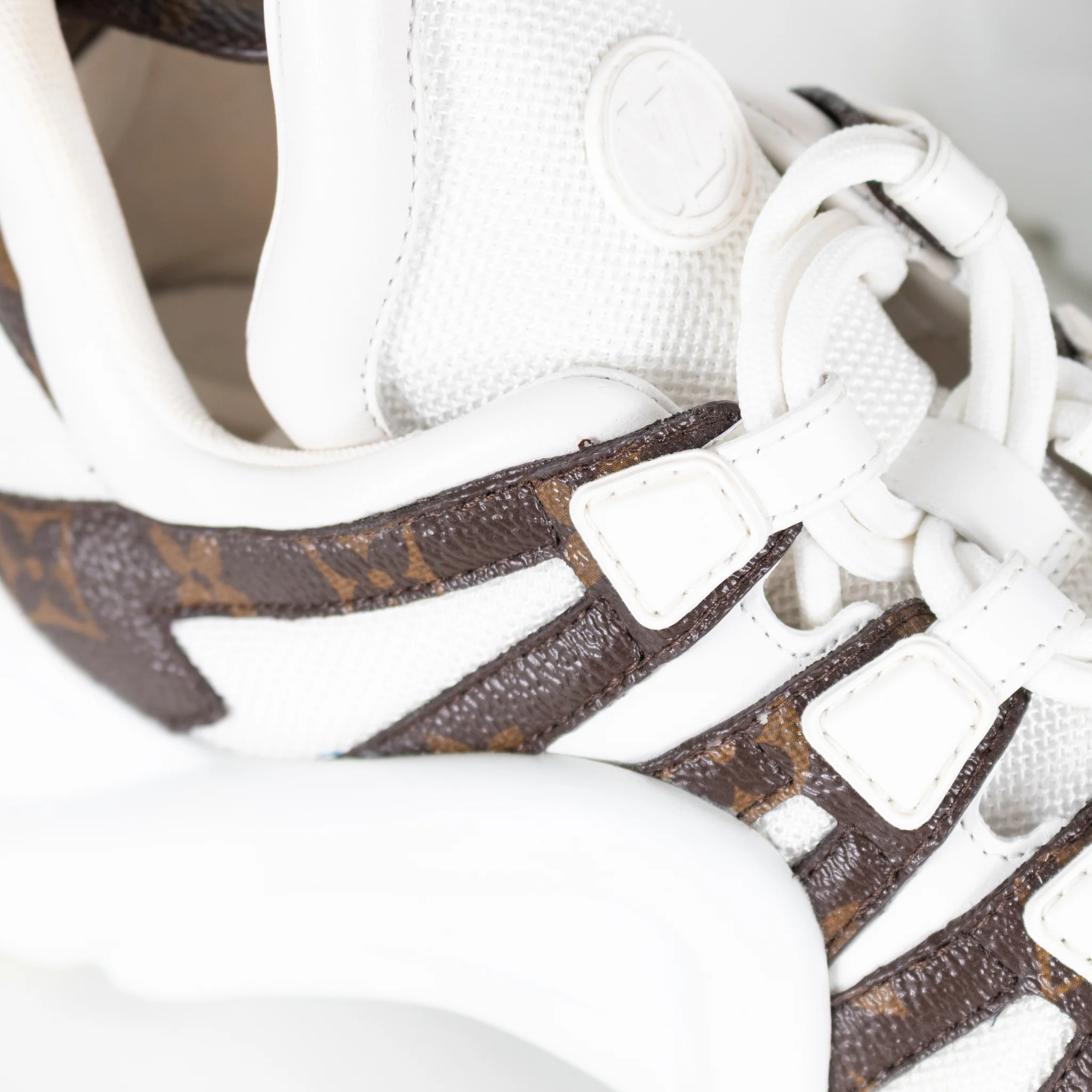 Louis Vuitton White Brown Monogram Archlight Trainers - Image 10