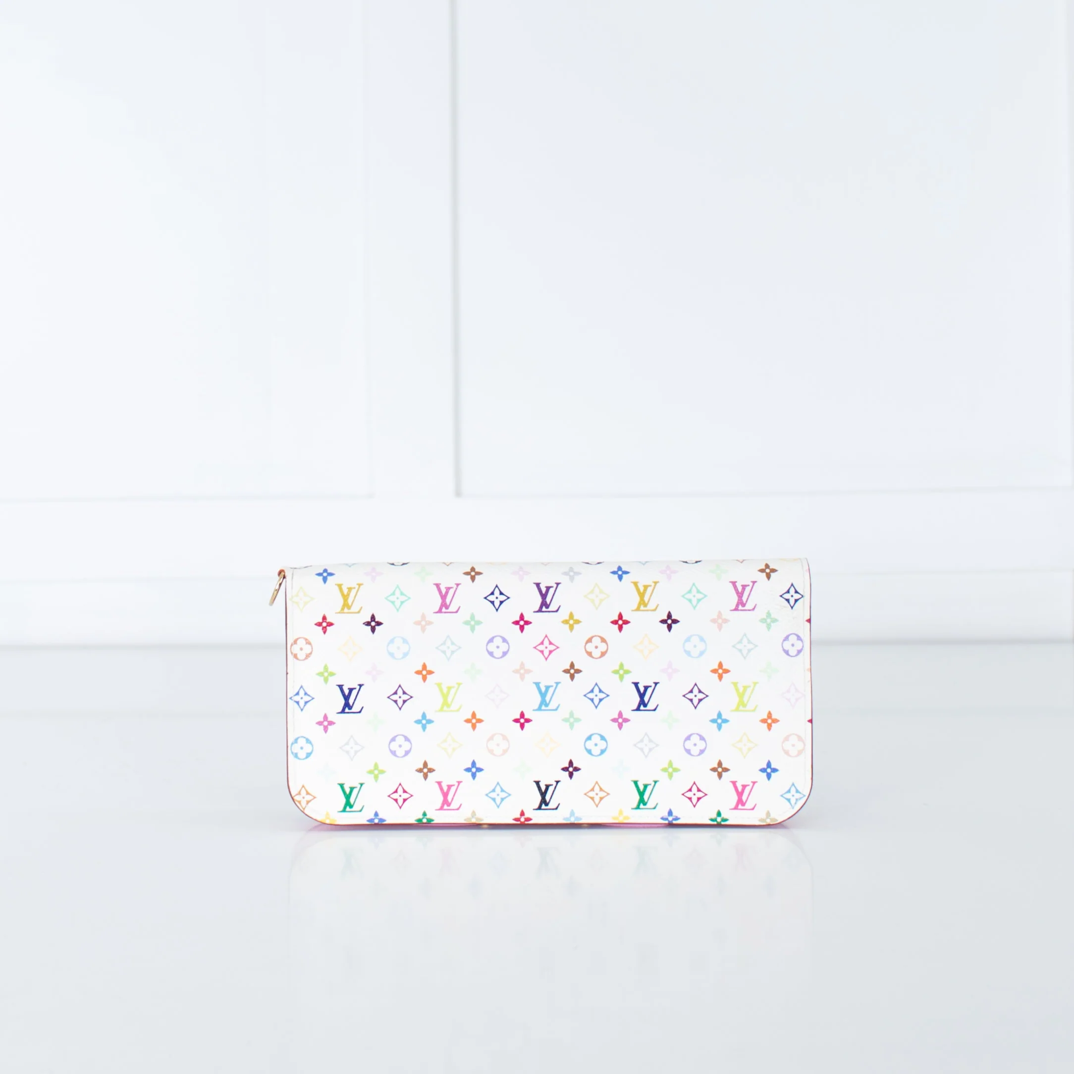 Louis Vuitton White Zip Wallet