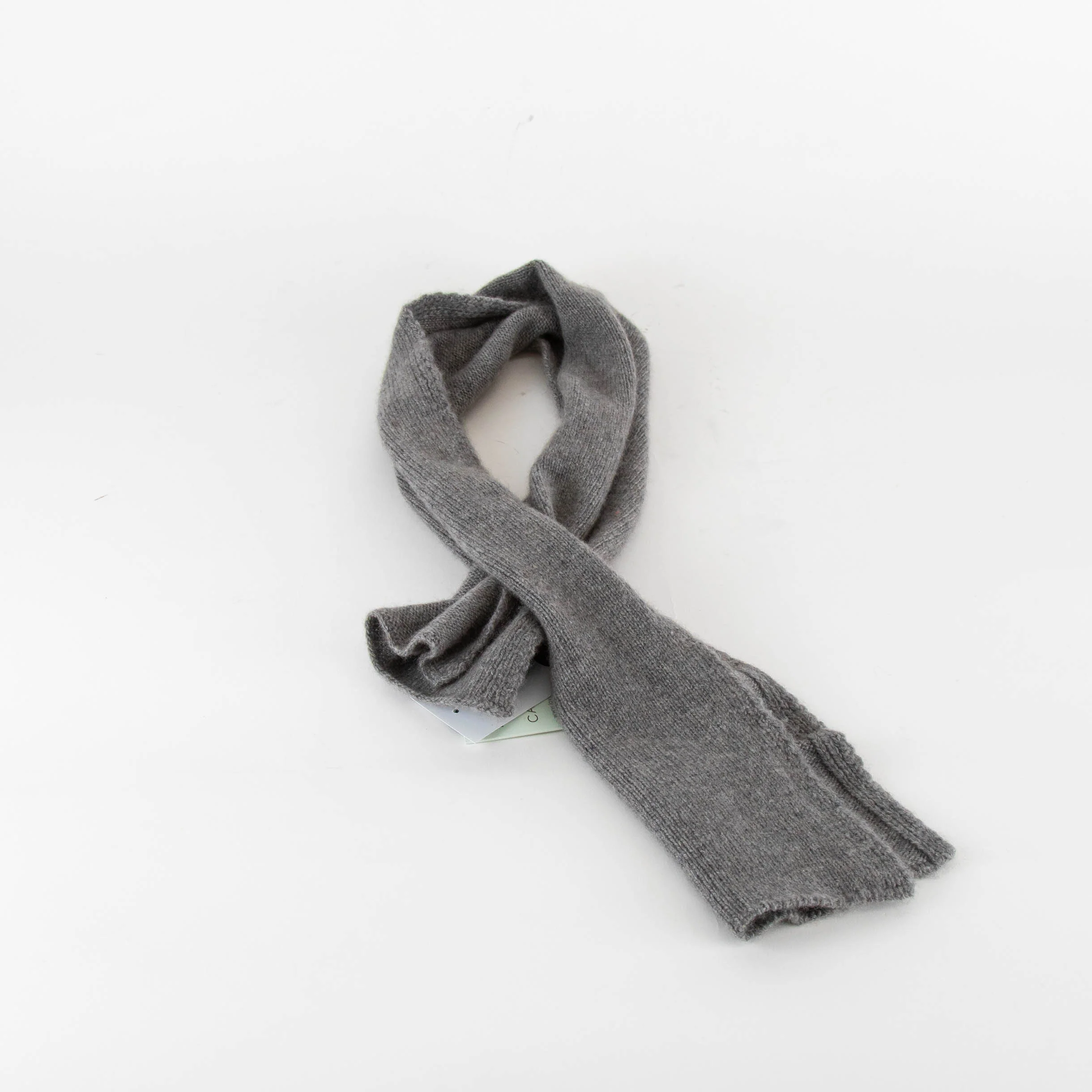 Love Cashmere Grey Cashmere Neck Tie Scarf - Image 2