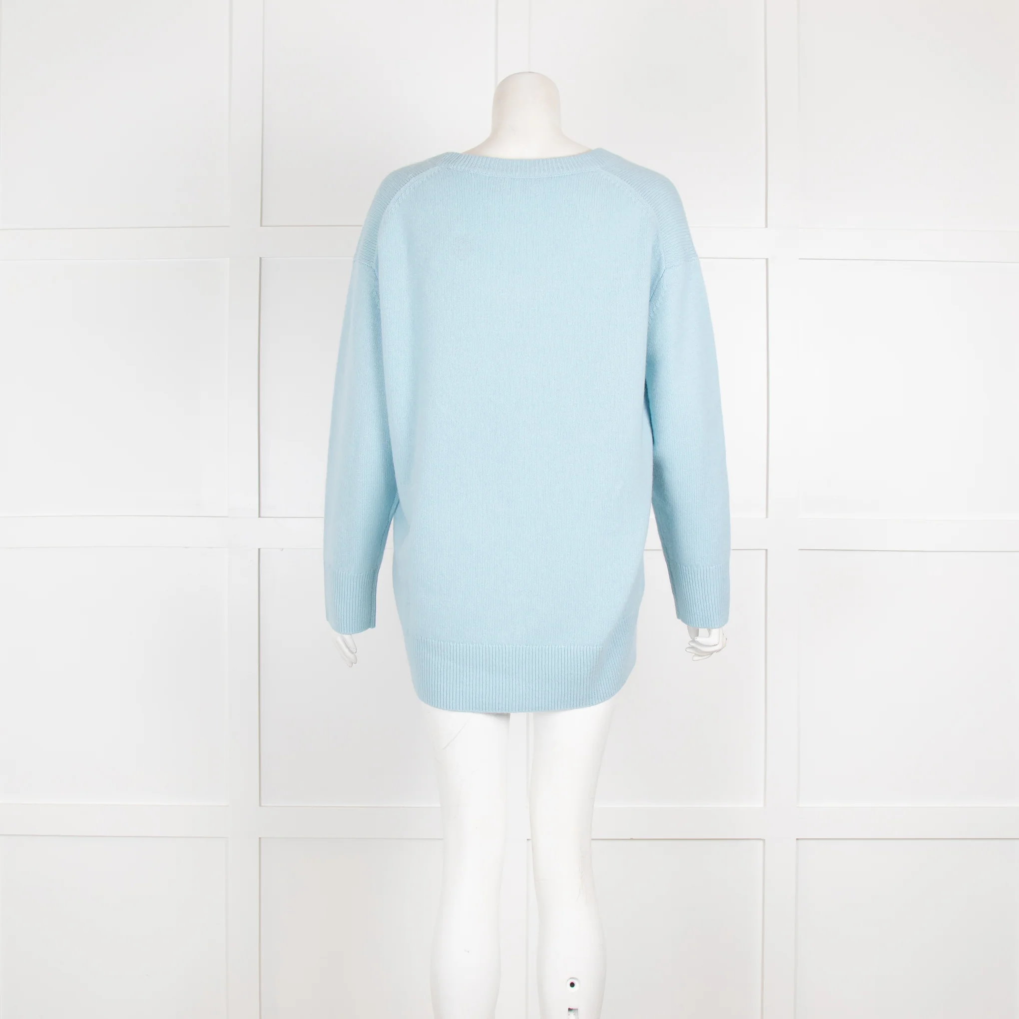 Luisa Cerano Turquoise Wool Mix Jumper - Image 3