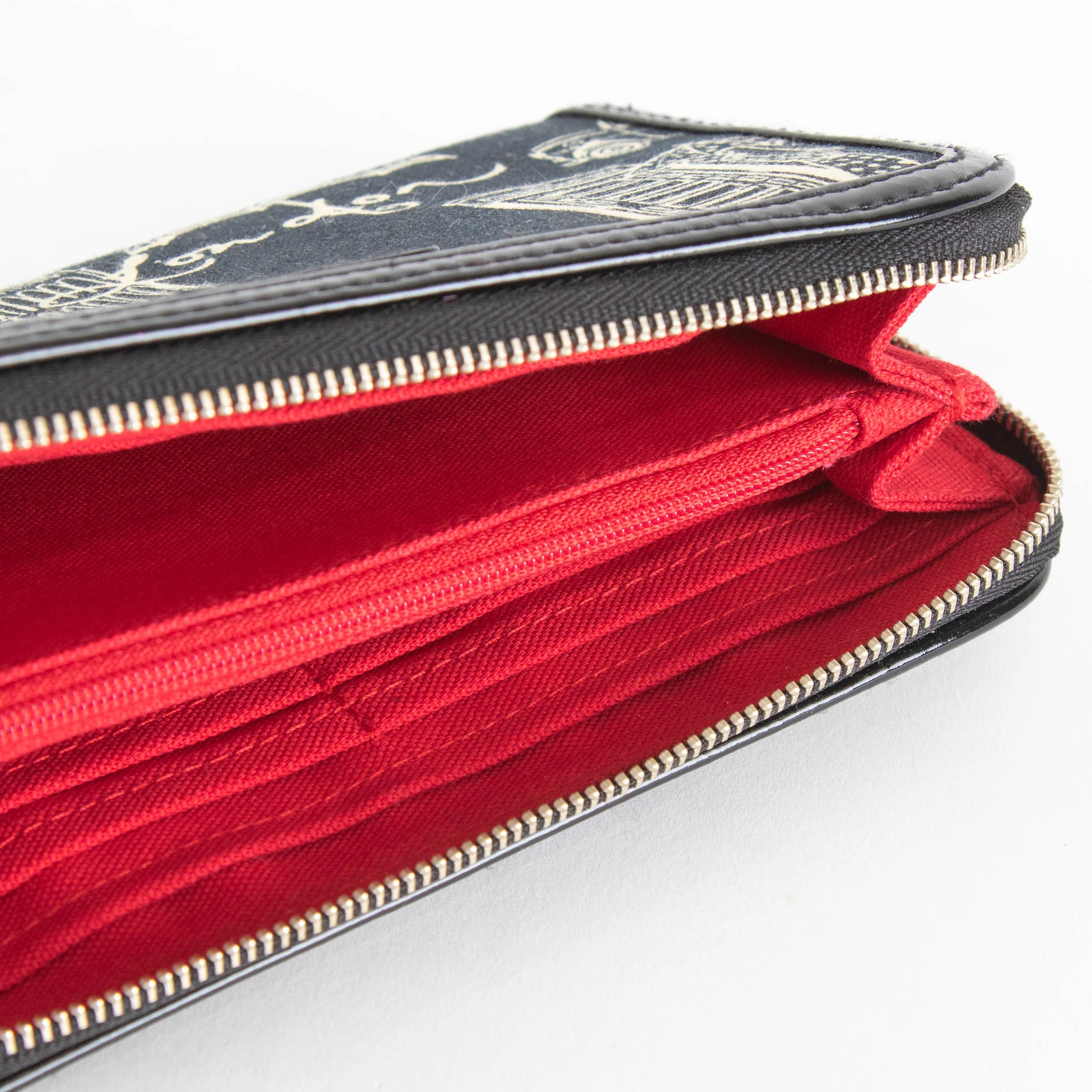 Lulu Guinness London Theme Fabric Wallet - Image 5