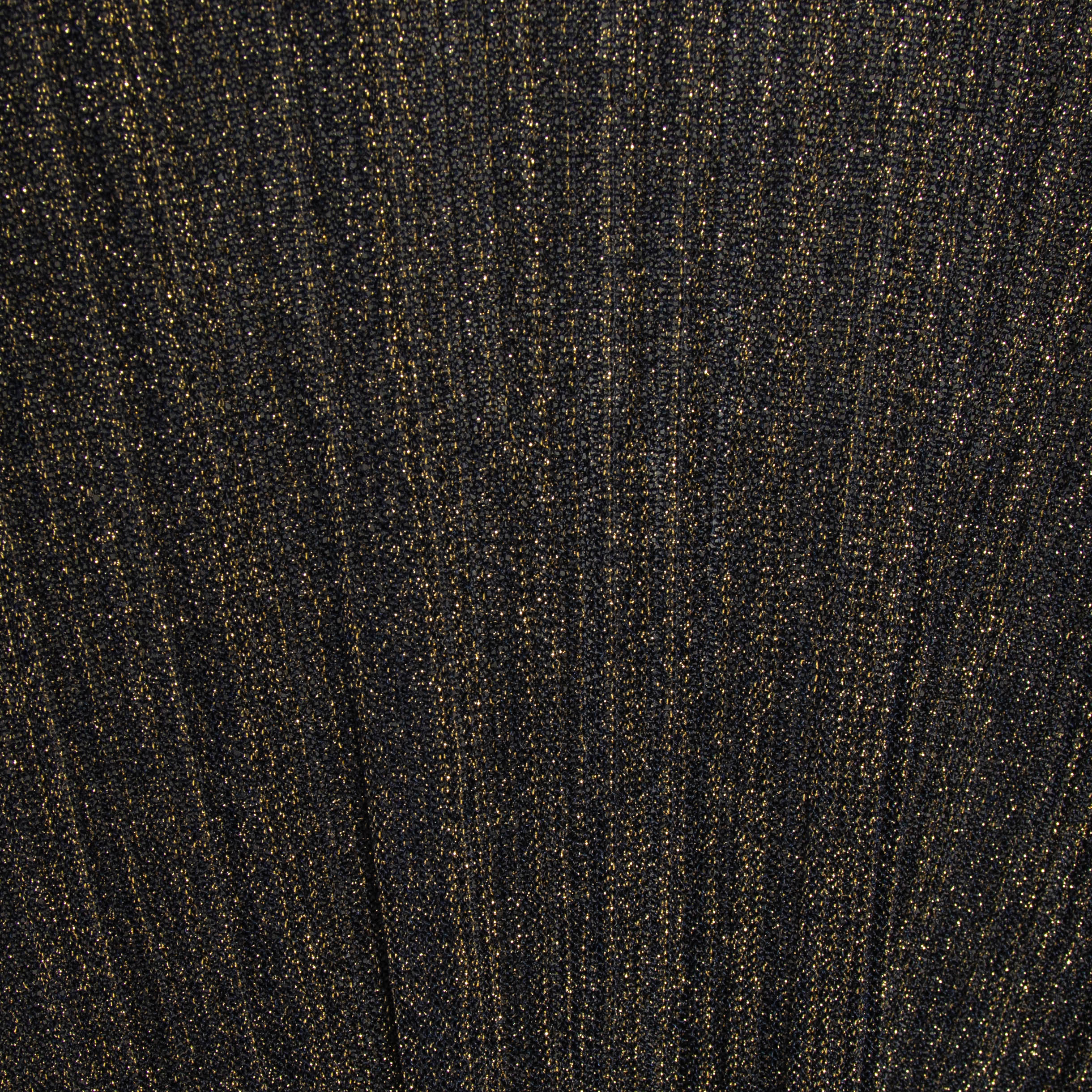 M Missoni Navy Gold Knit Flared Sleeve Sweater - Image 6