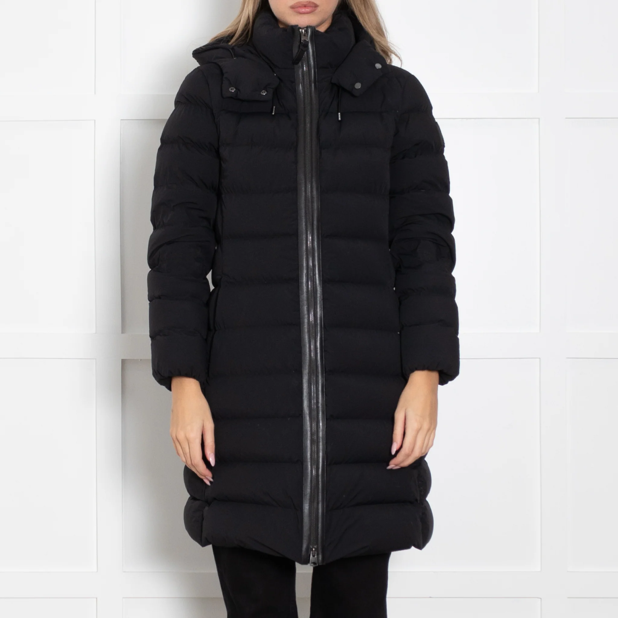 Mackage Black Puffer Coat With Hood - Image 2