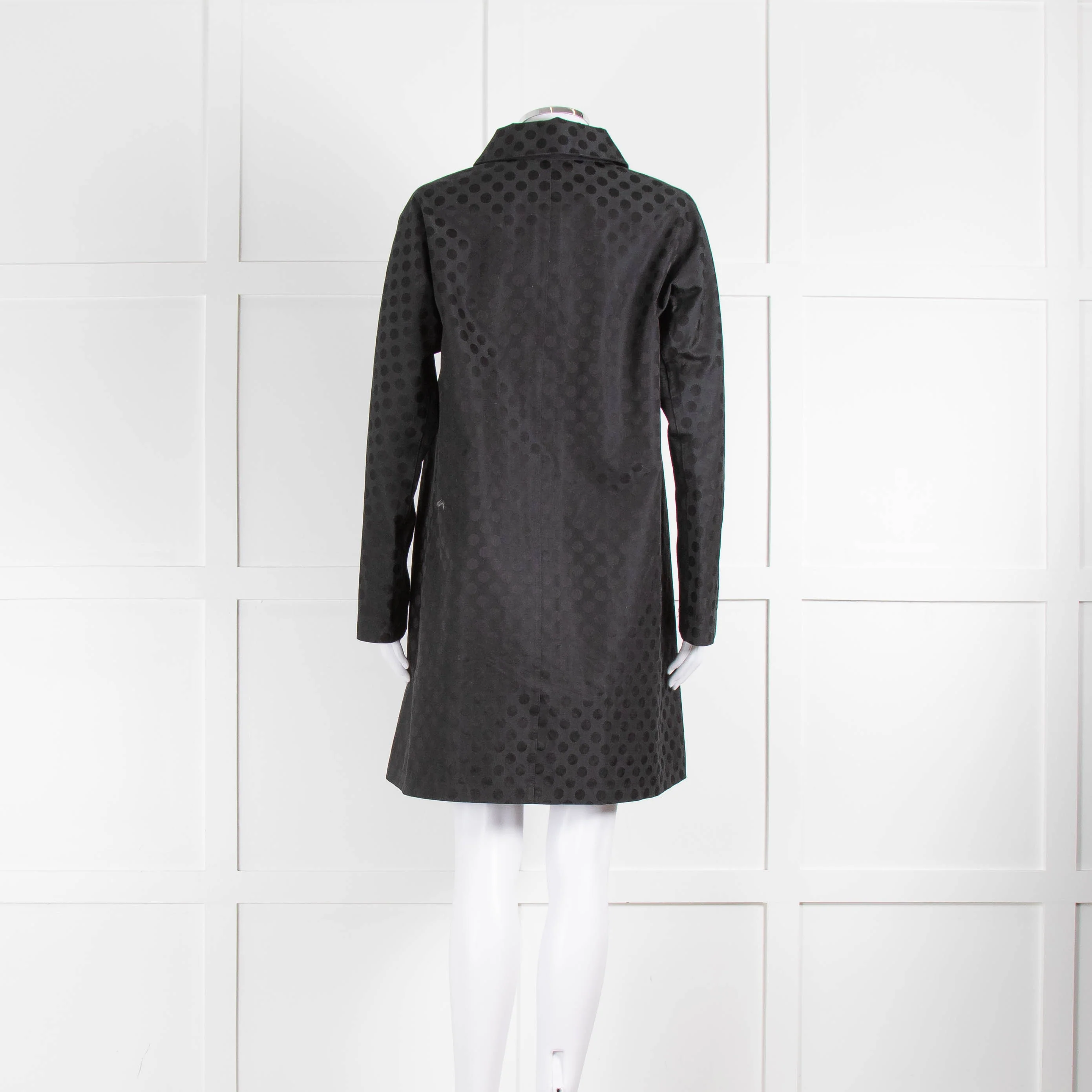 Mackintosh Black Dot Print Raincoat - Image 3