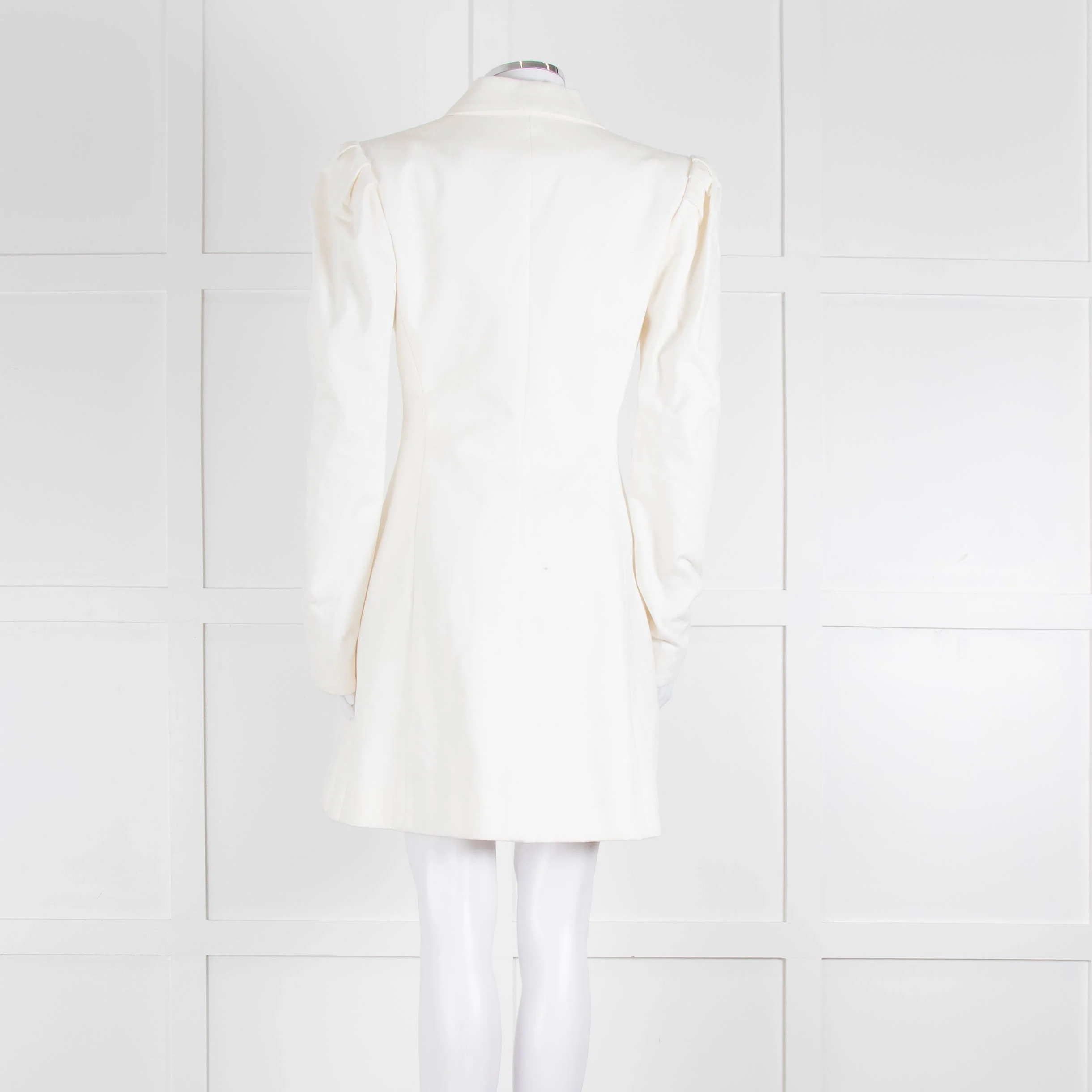 Maggie Marilyn Cream Twill Blazer With Pleated Shoulders - Image 5