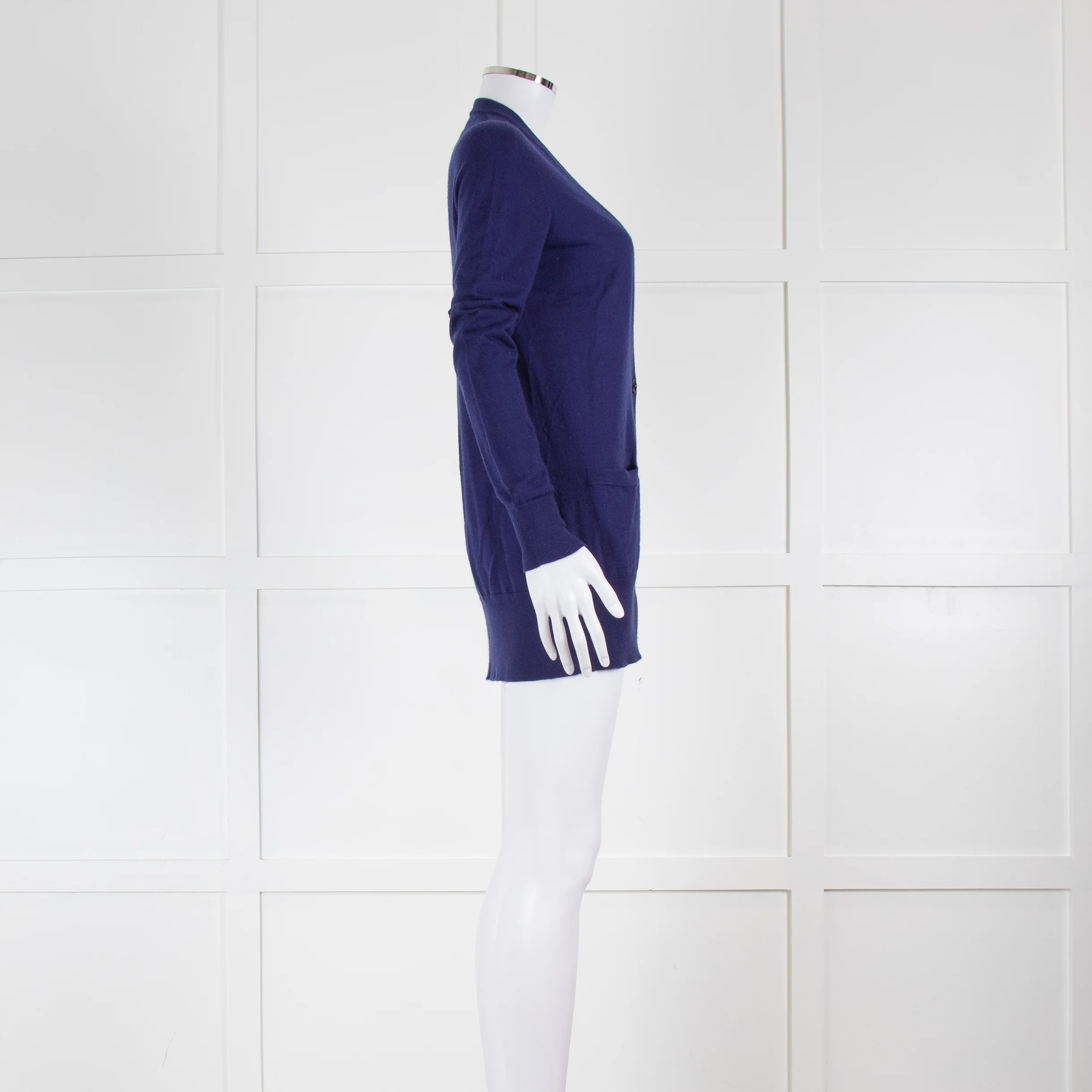 Maison Margiela Purple V Neck Cardigan 100% Cashmere - Image 2