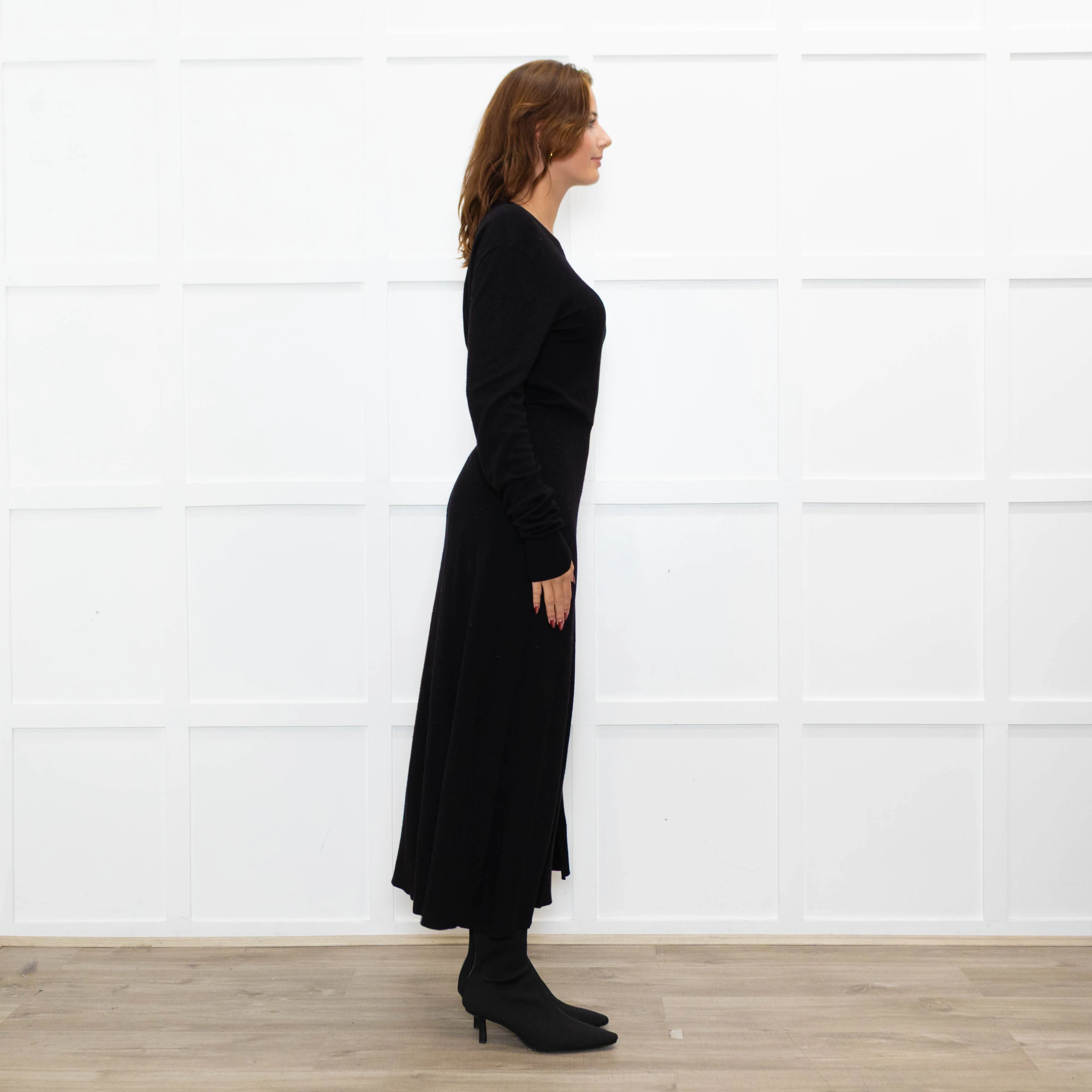 Maje Black Fine Knit Backless Dress - Image 6