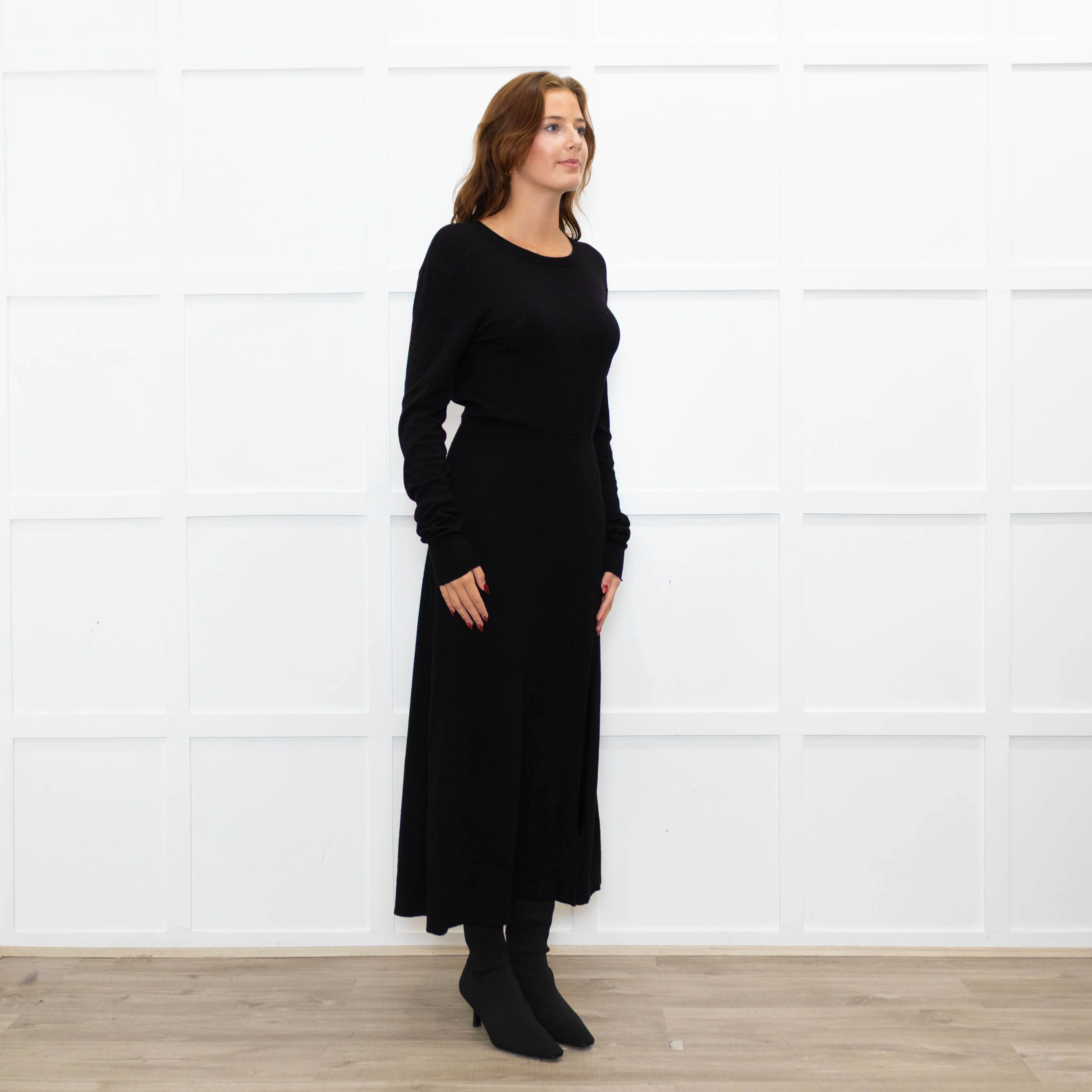 Maje Black Fine Knit Backless Dress - Image 7