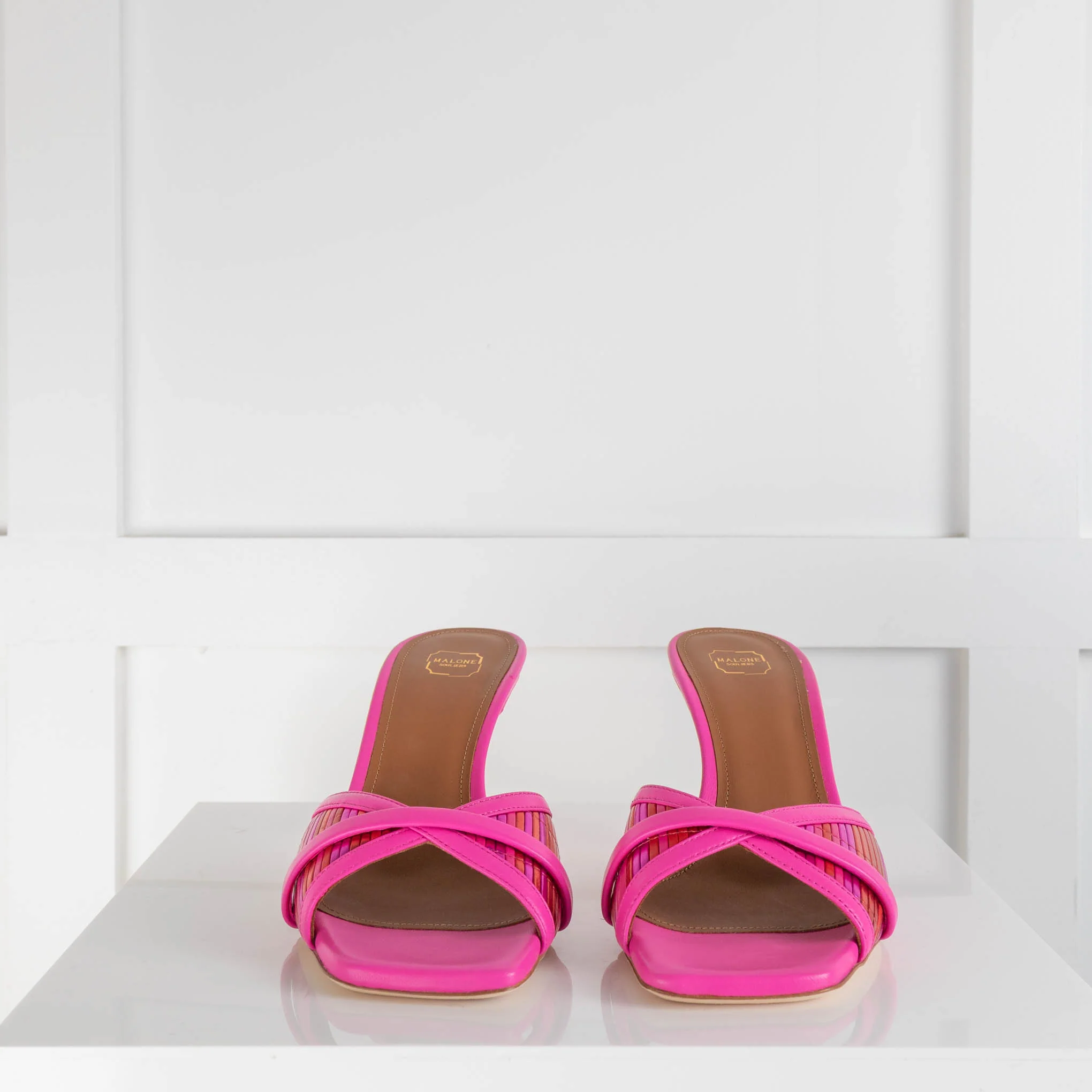 Malone Souliers Pink Slip On Mules