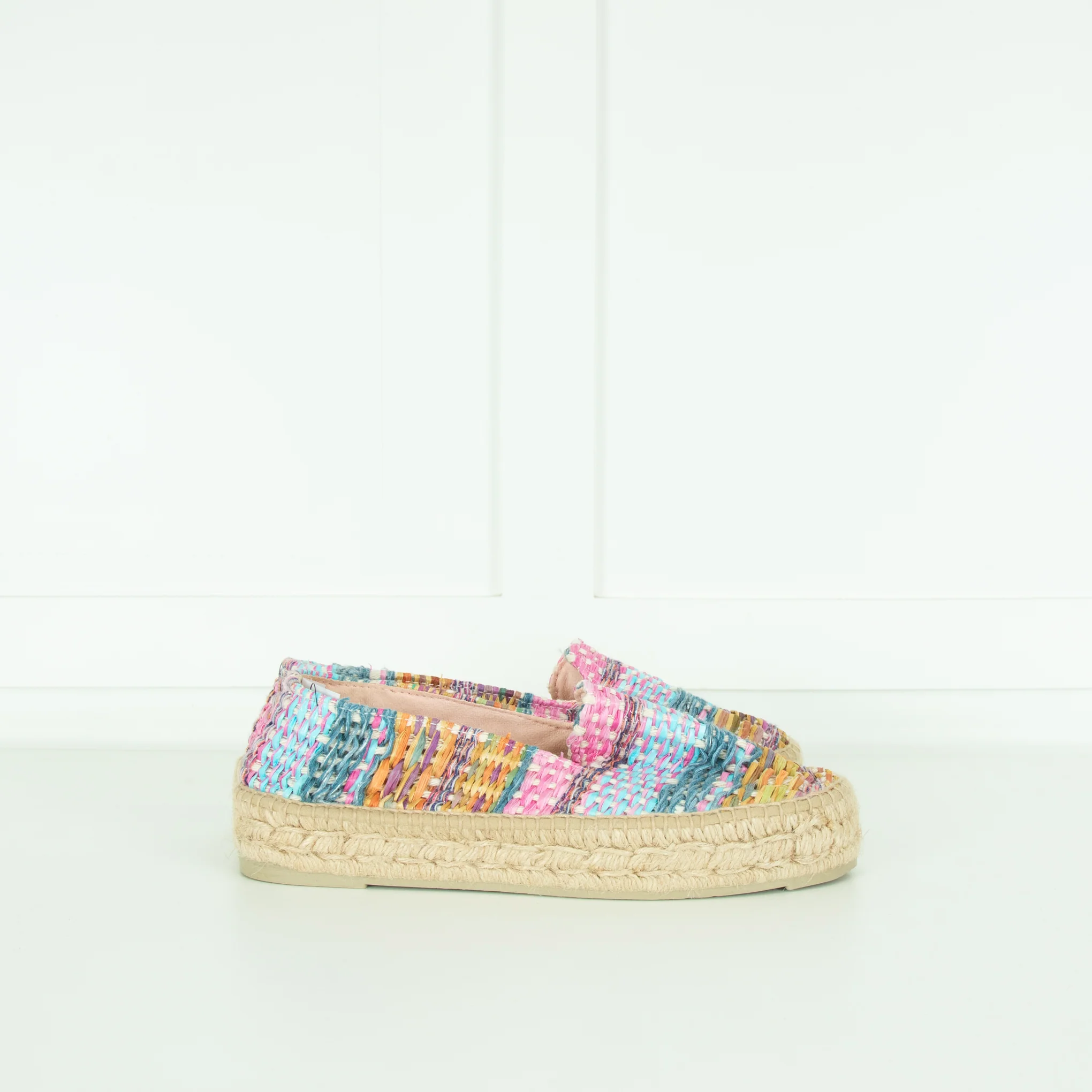 Manebi Multicolour Raffia Espadrilles - Image 6