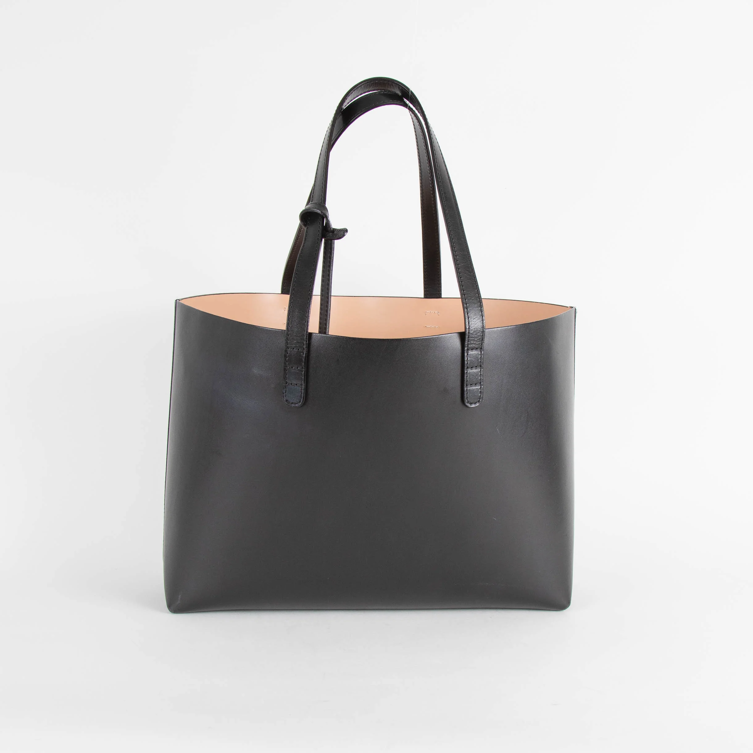 Mansur Gavriel Black Leather Small Tote Bag - Image 3