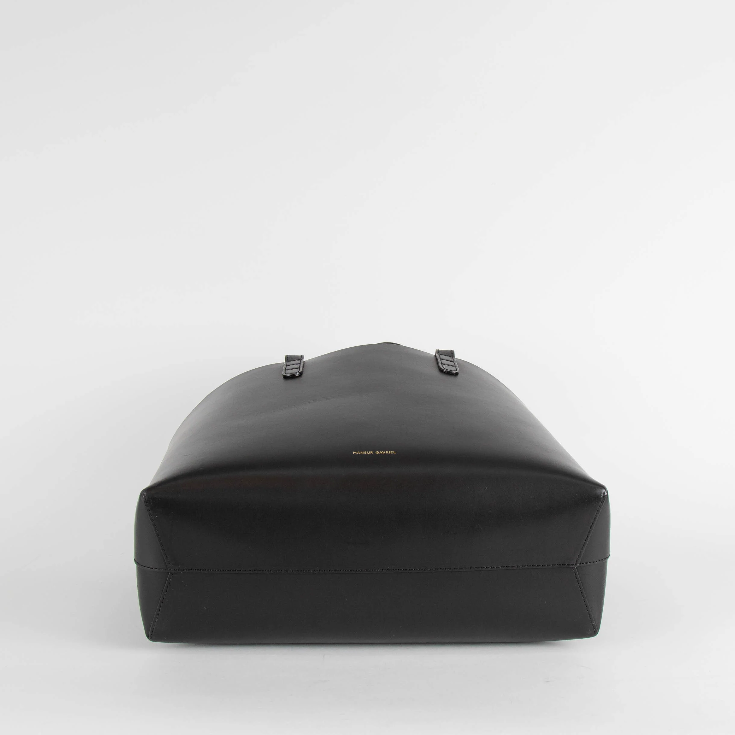 Mansur Gavriel Black Leather Small Tote Bag - Image 5