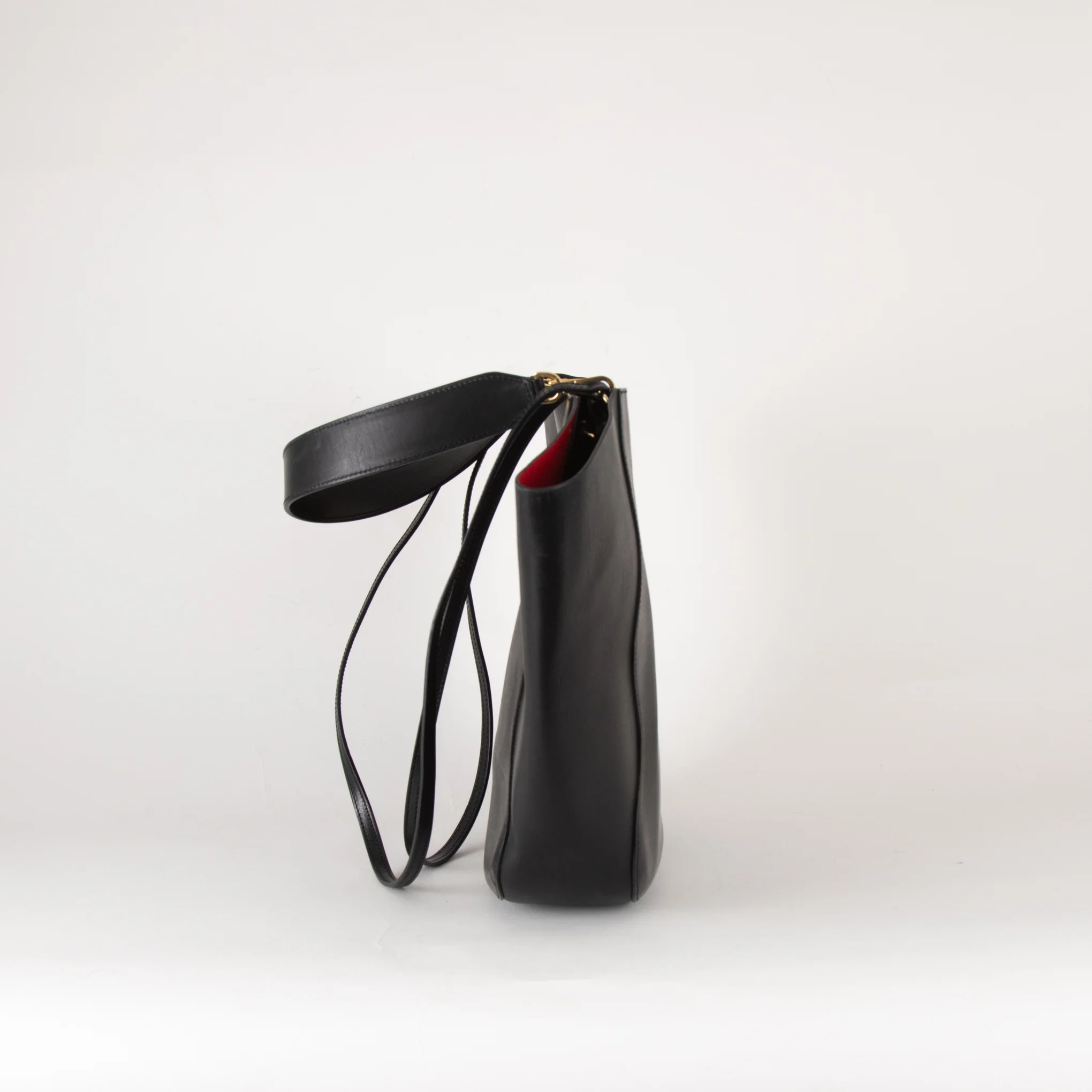 Mansur Gavriel Black Open Tote With Long Shoulder Straps - Image 5