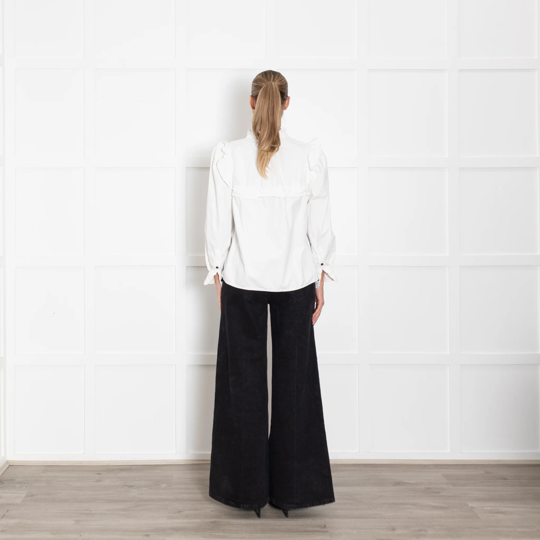 Marant Etoile Cream Idety Denim Shirt - Image 5