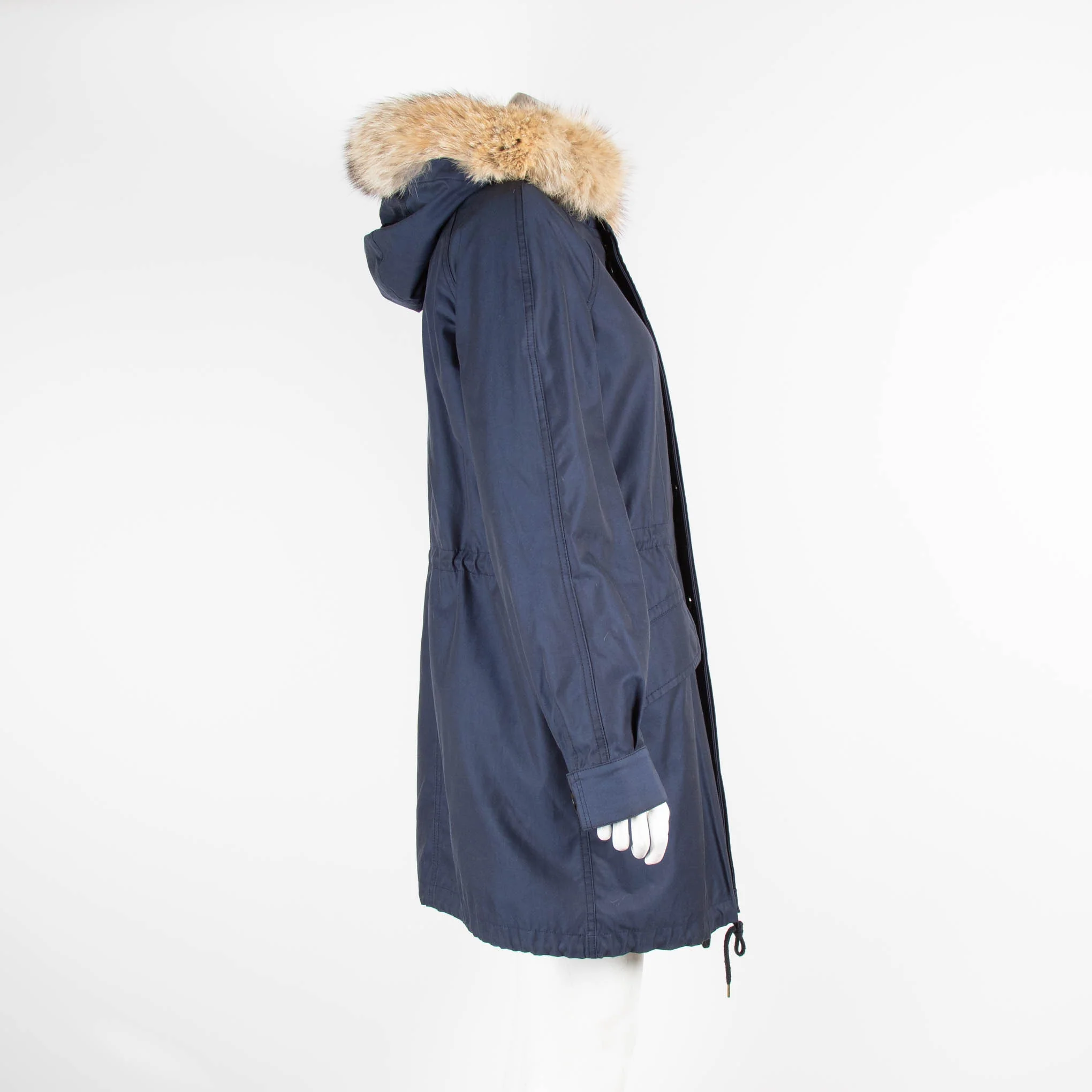 Marc By Marc Jacobs Navy Parka with Fur Hood - Image 2