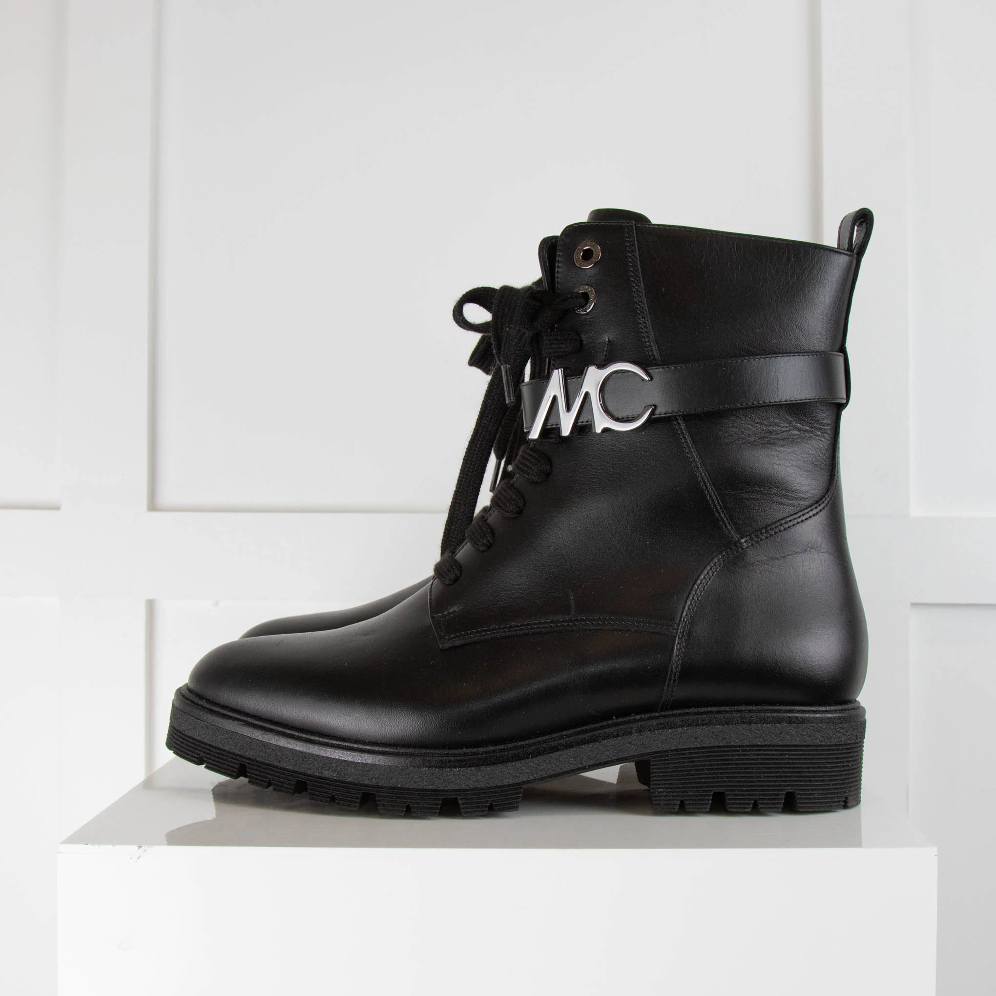 Marc Cain Black Leather Ankle Boot - Image 3