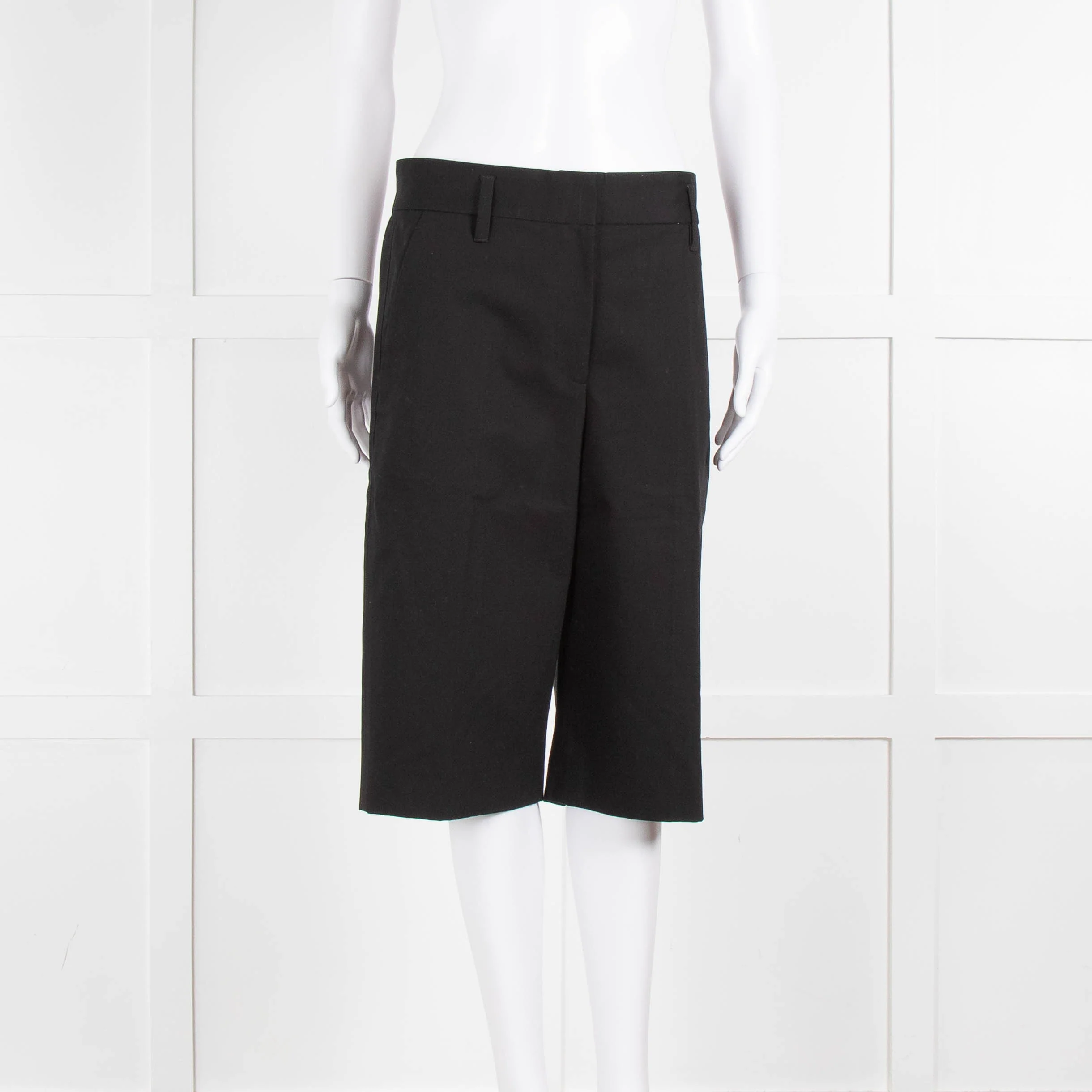 Marc Jacobs Black Cotton Bermuda Shorts
