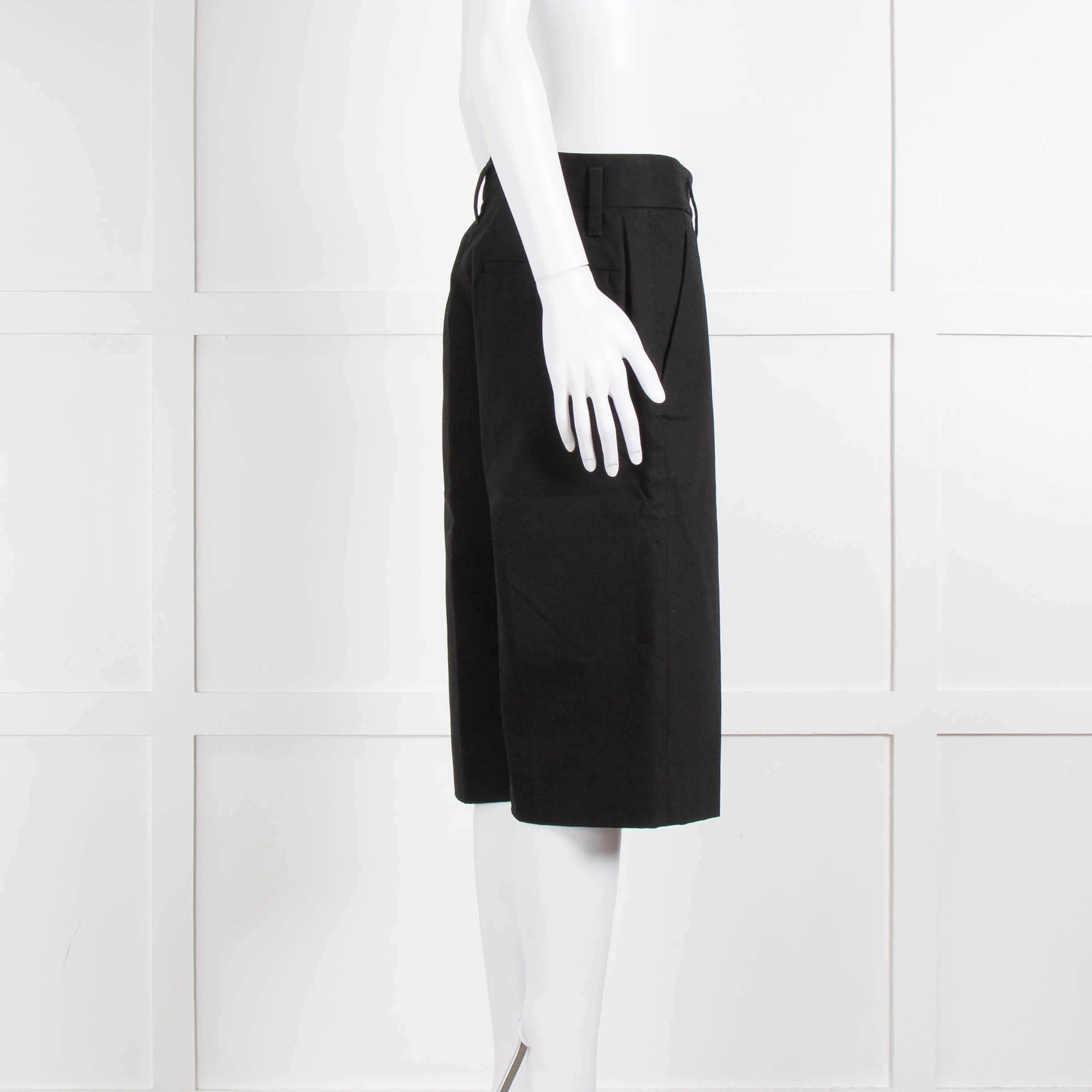 Marc Jacobs Black Cotton Bermuda Shorts - Image 3