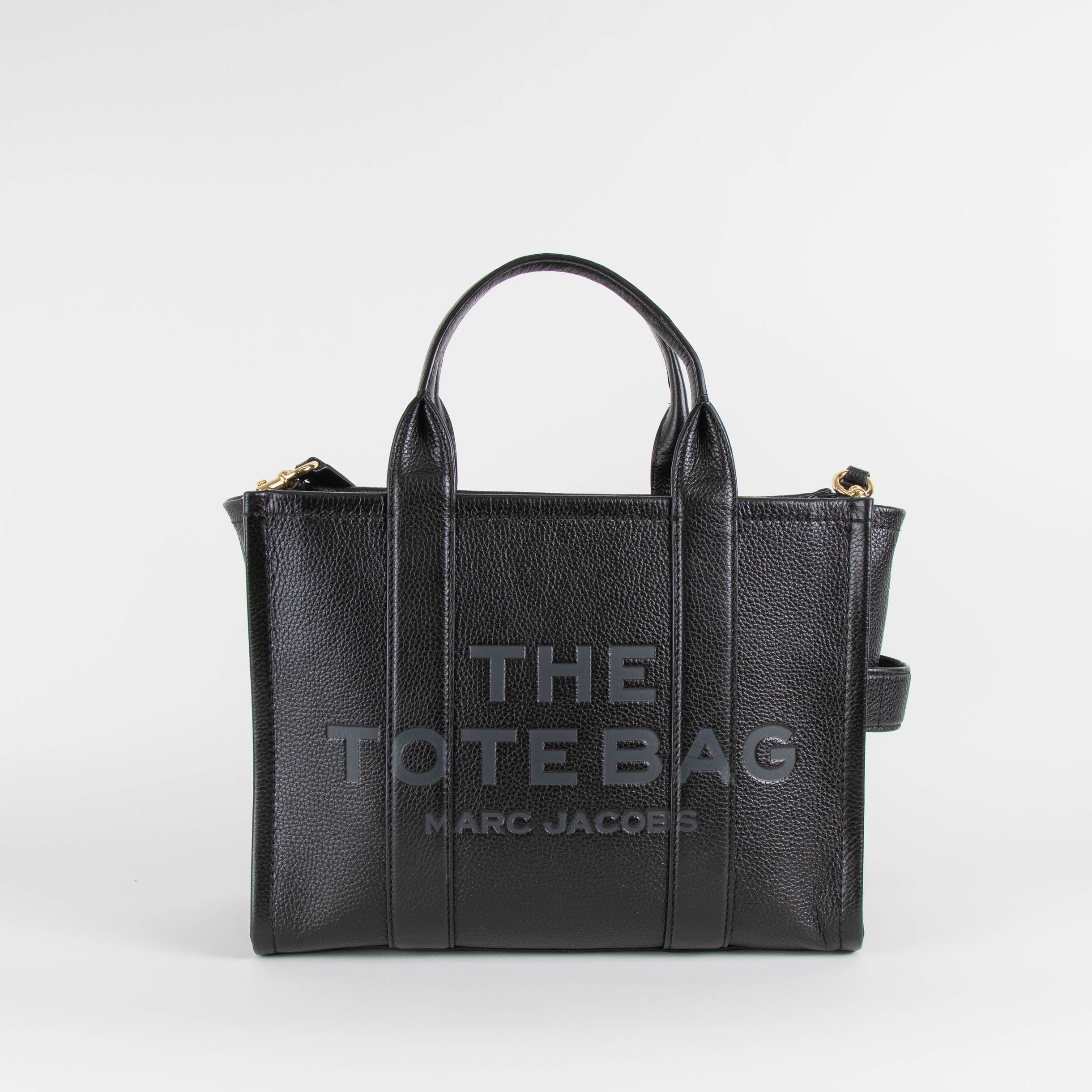 Marc Jacobs Black Medium Leather Tote Bag