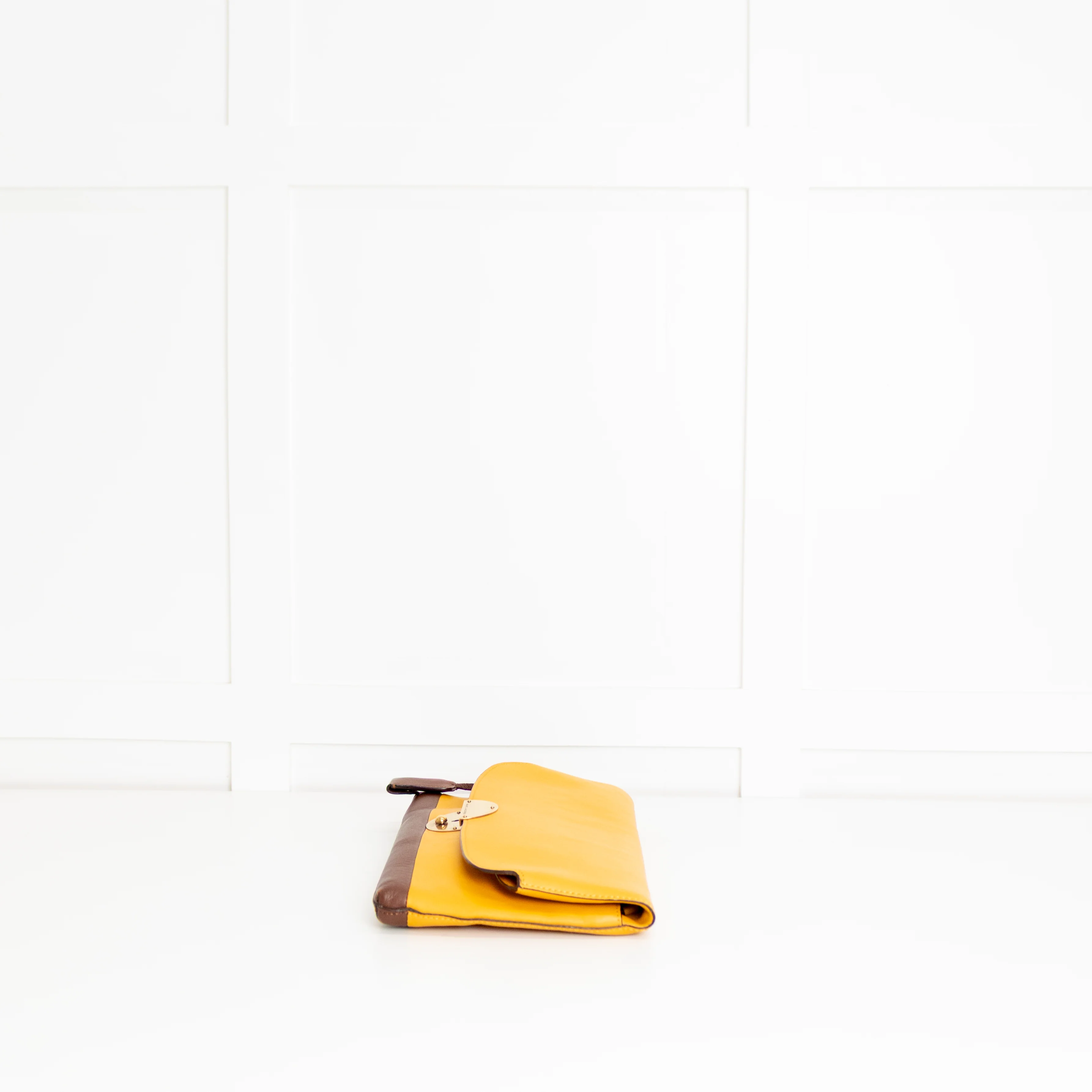Marc Jacobs Mustard Yellow Leather The Doubles Jean Cross Body Bag - Image 3