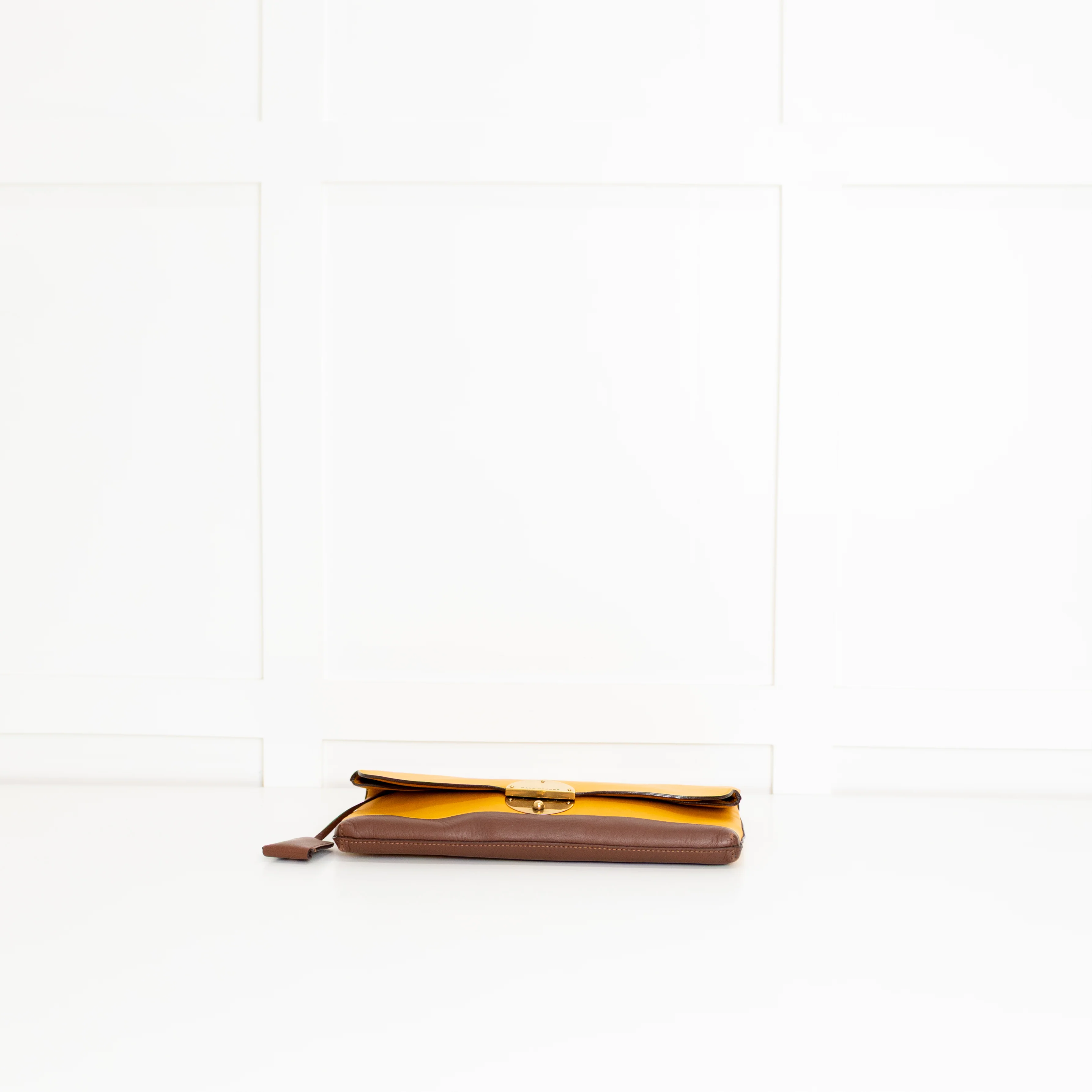 Marc Jacobs Mustard Yellow Leather The Doubles Jean Cross Body Bag - Image 5