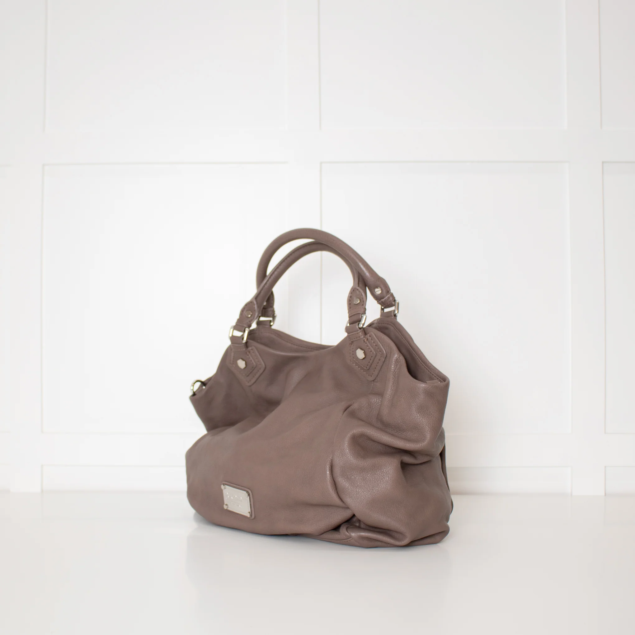 Marc By Marc Jacobs Taupe Q Fran Grainy Leather Tote Bag - Image 2
