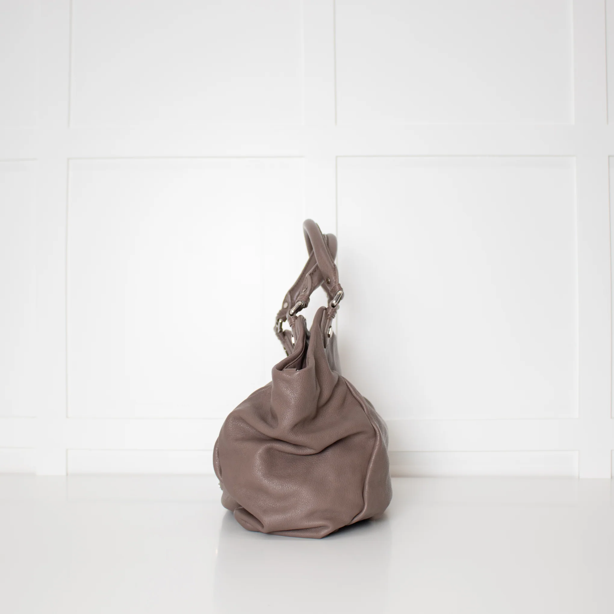 Marc By Marc Jacobs Taupe Q Fran Grainy Leather Tote Bag - Image 3