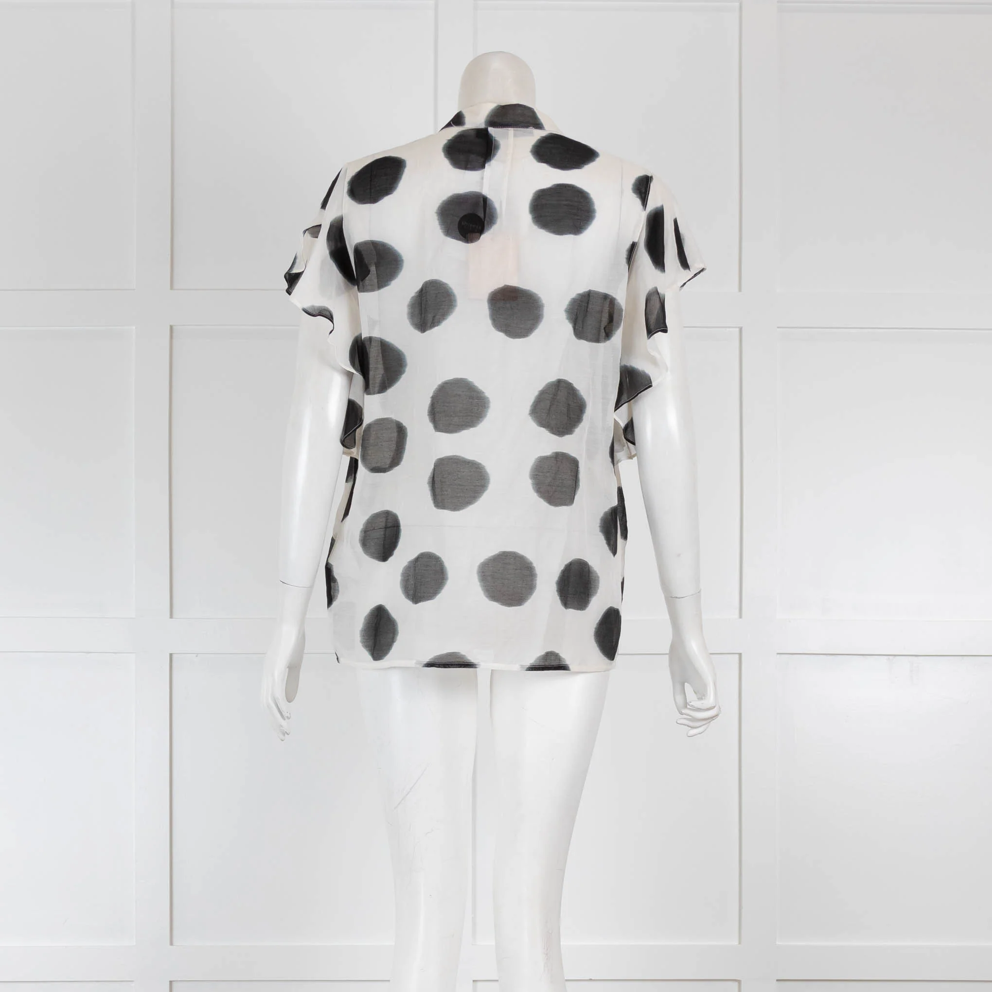 Marella Black and White Giant Spot Top - Image 3