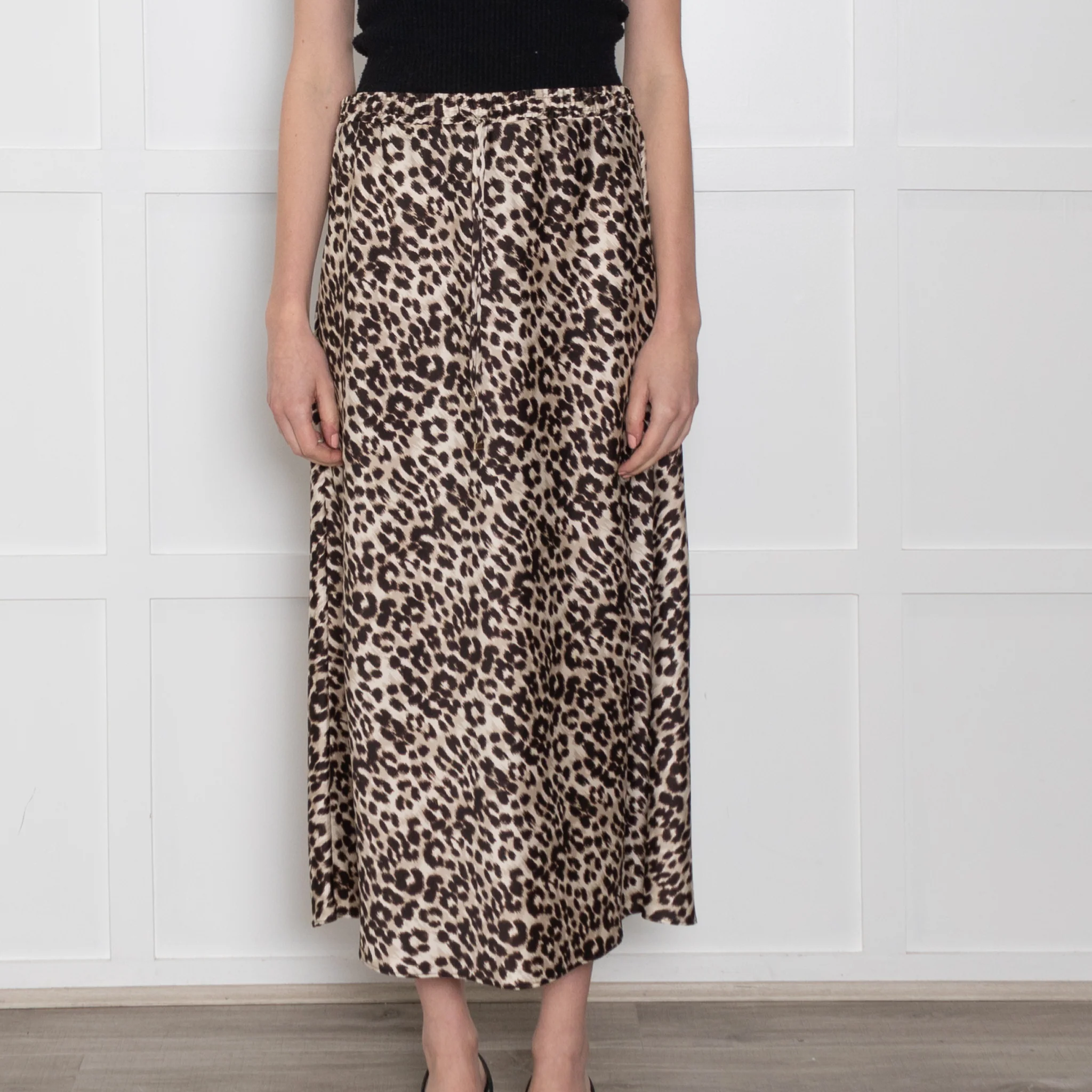Marella Sport Animal Print Skirt With Drawstring Waist - Image 2