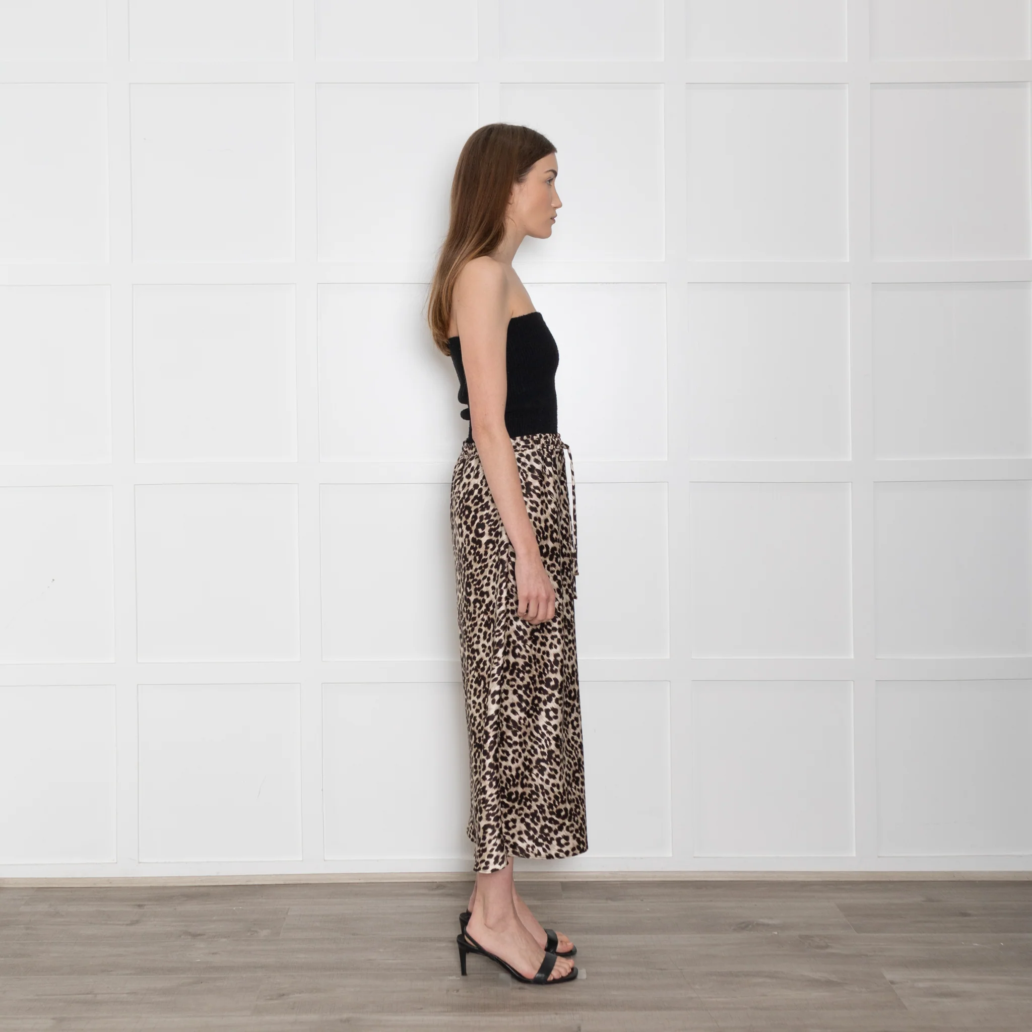 Marella Sport Animal Print Skirt With Drawstring Waist - Image 6
