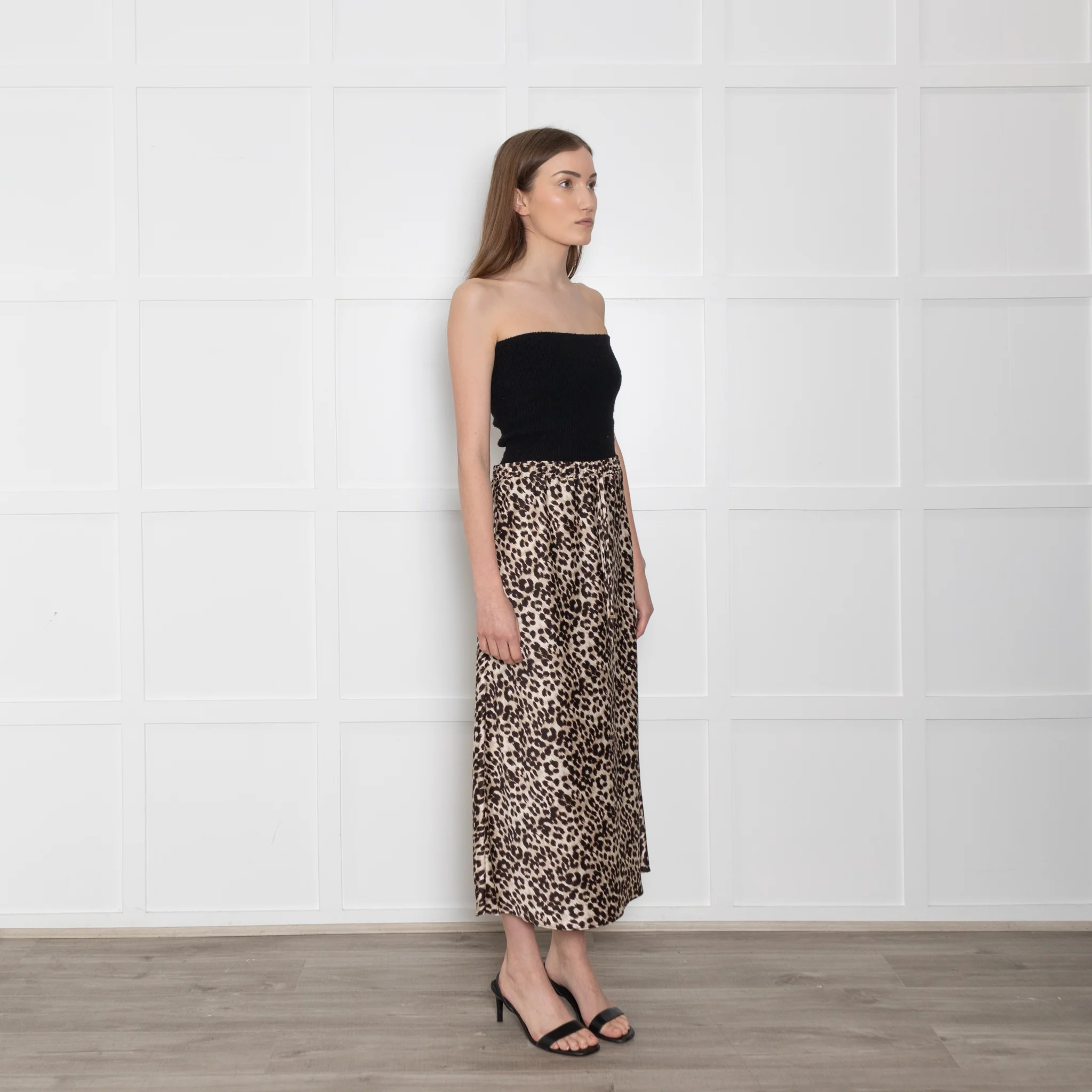 Marella Sport Animal Print Skirt With Drawstring Waist - Image 7