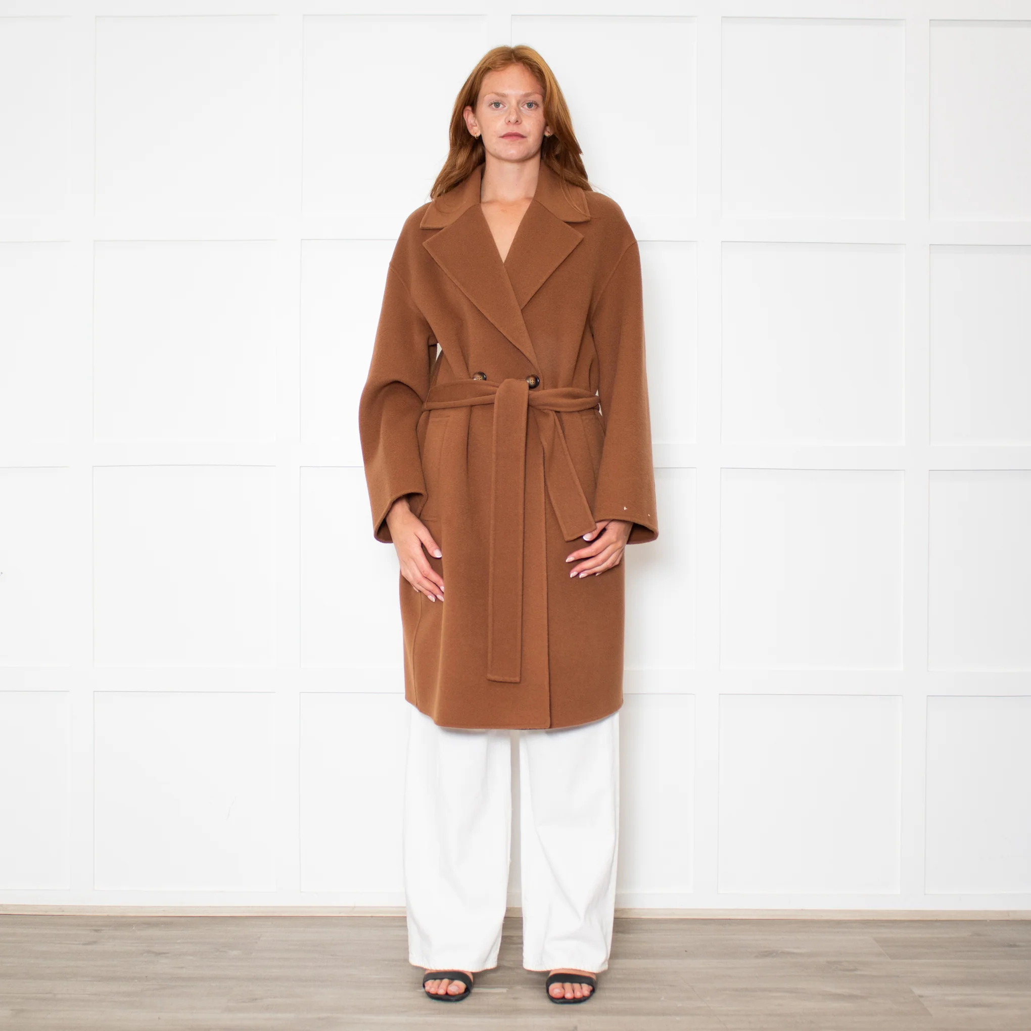 Marella Tan Wool Coat