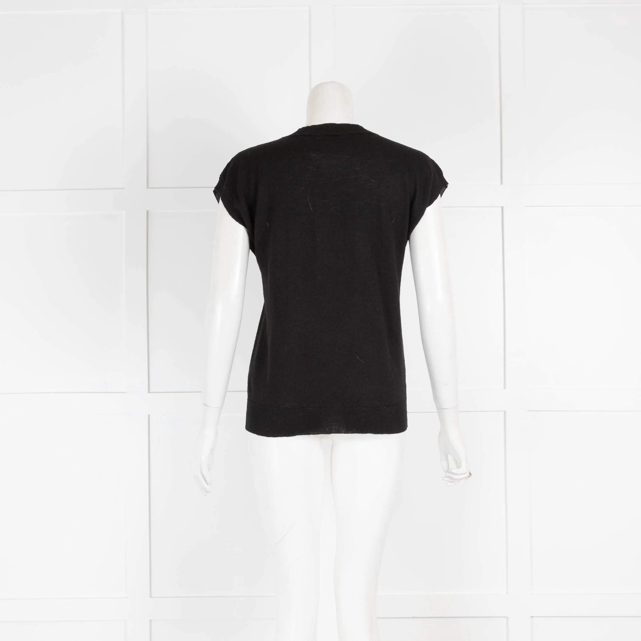 Margaret Howell Black Linen Mix Sleeveless Top - Image 3
