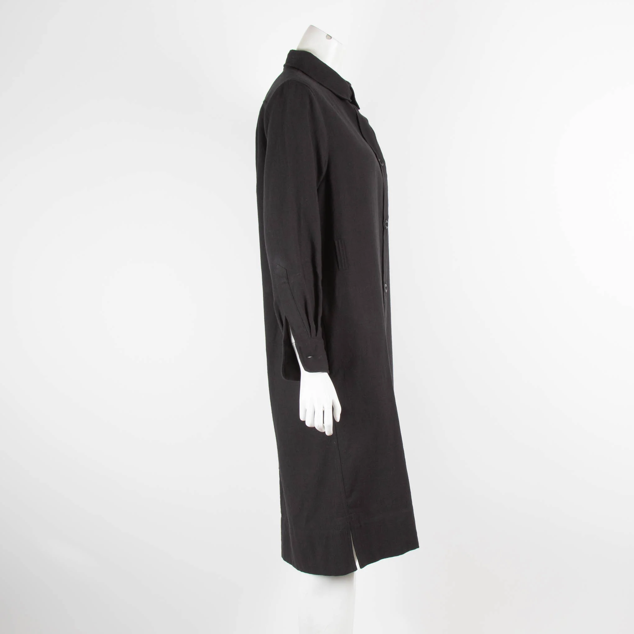 Margaret Howell Black Linen Shirt Dress - Image 2