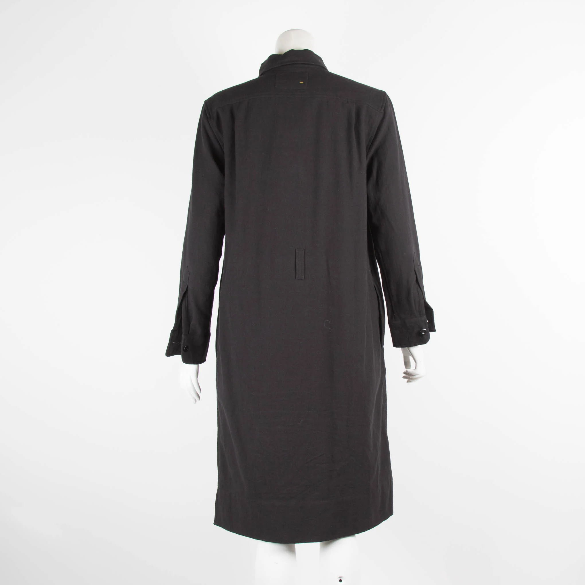Margaret Howell Black Linen Shirt Dress - Image 3