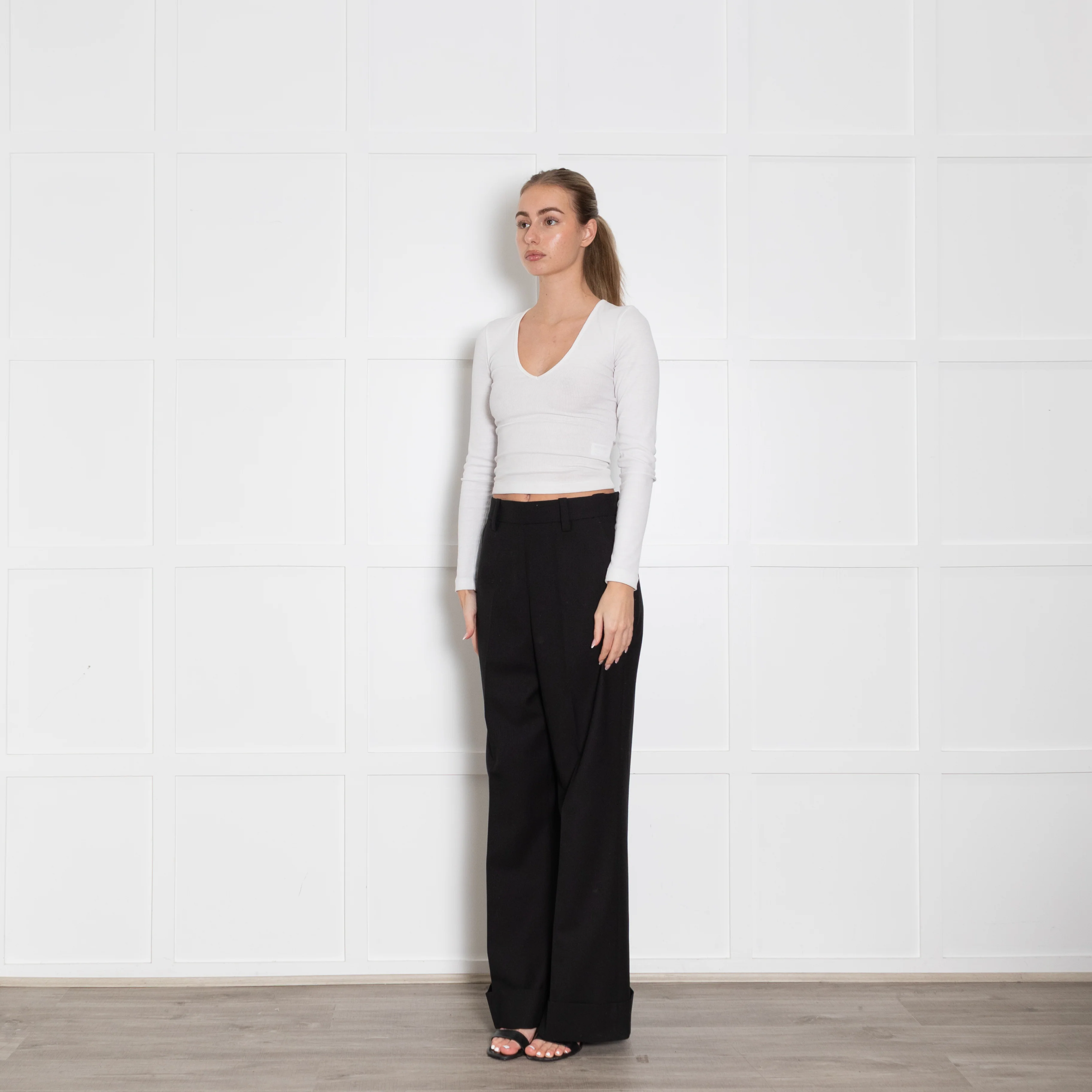 Margaret Howell Black Wool Trousers - Image 3
