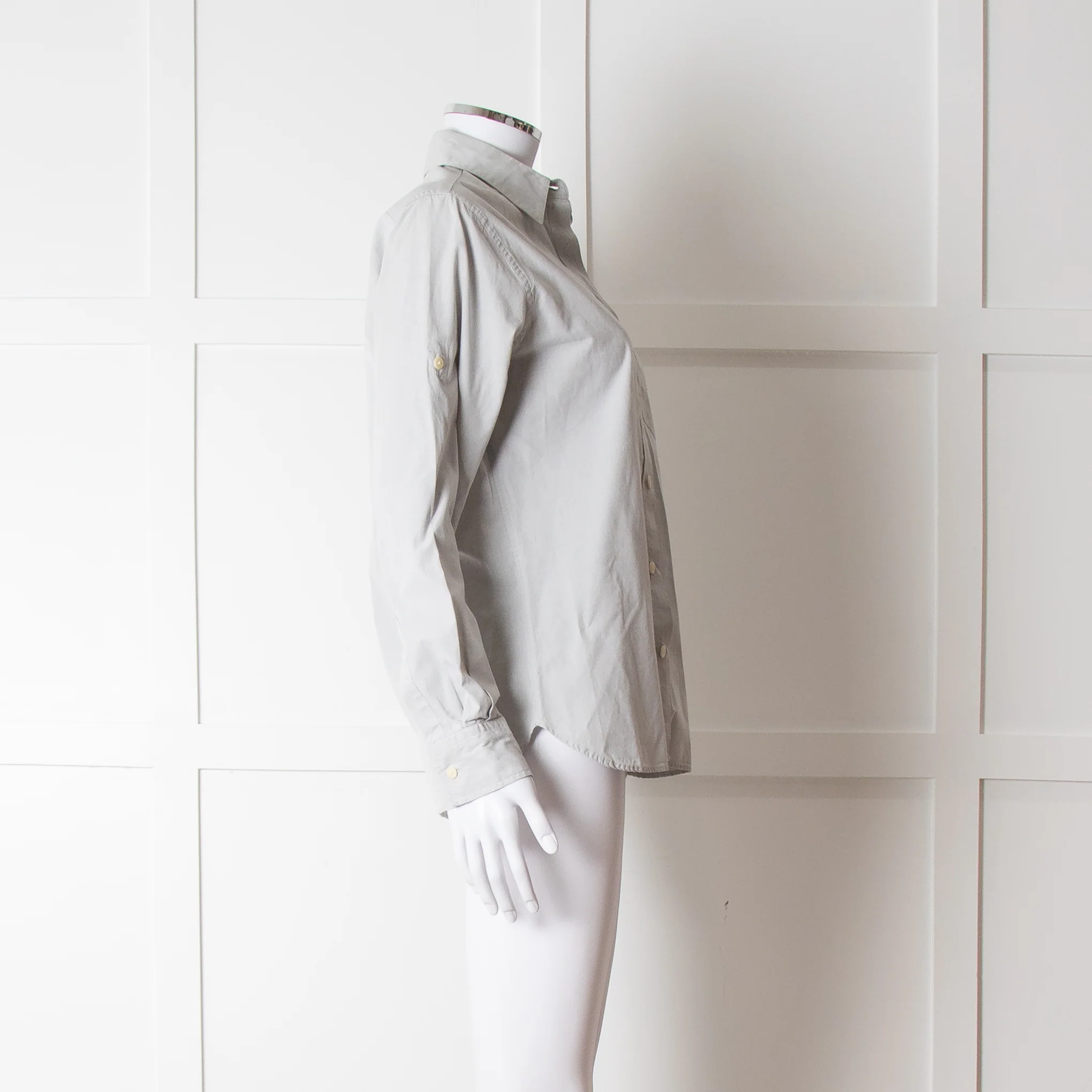 Margaret Howell Light Grey Cotton Shirt - Image 7