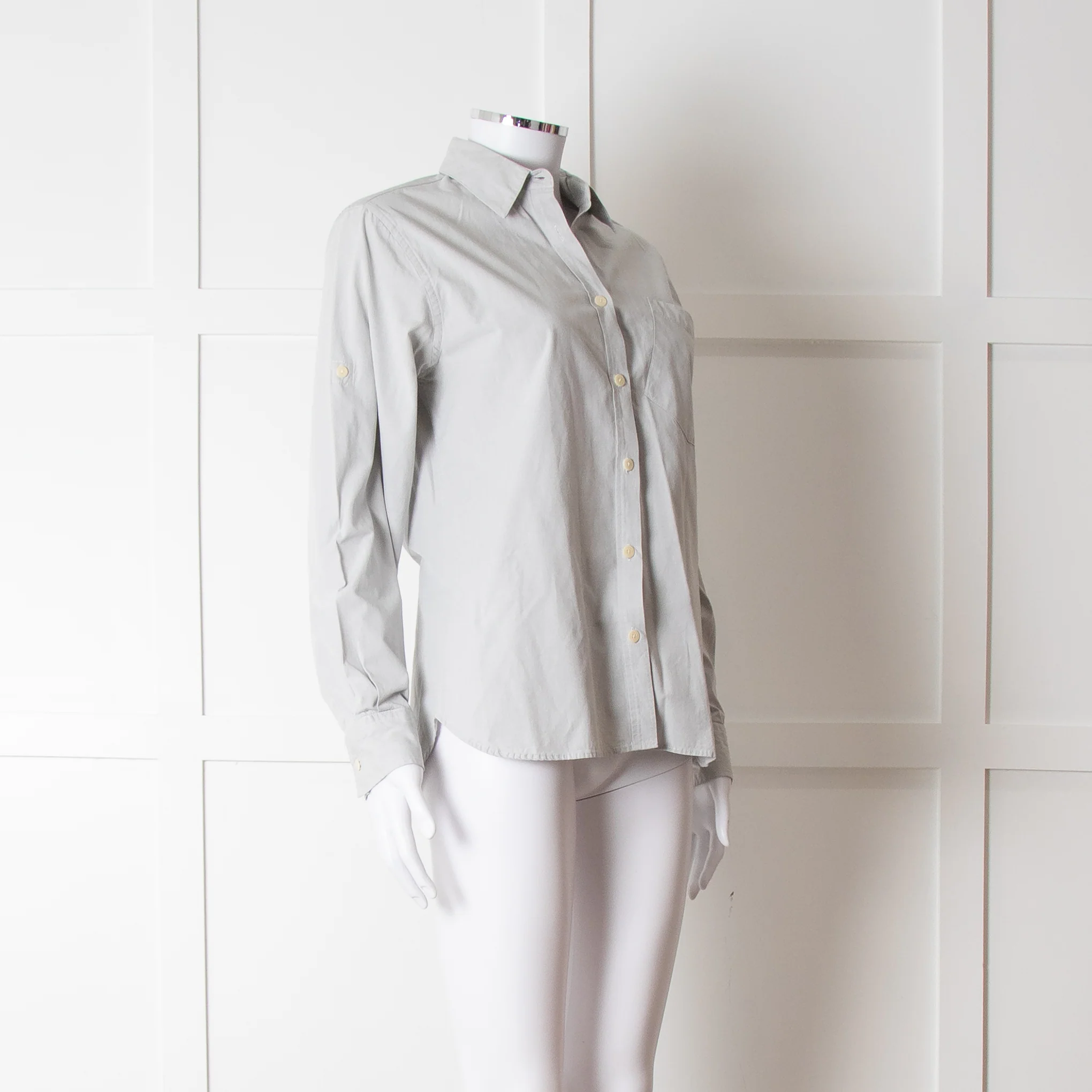 Margaret Howell Light Grey Cotton Shirt - Image 8