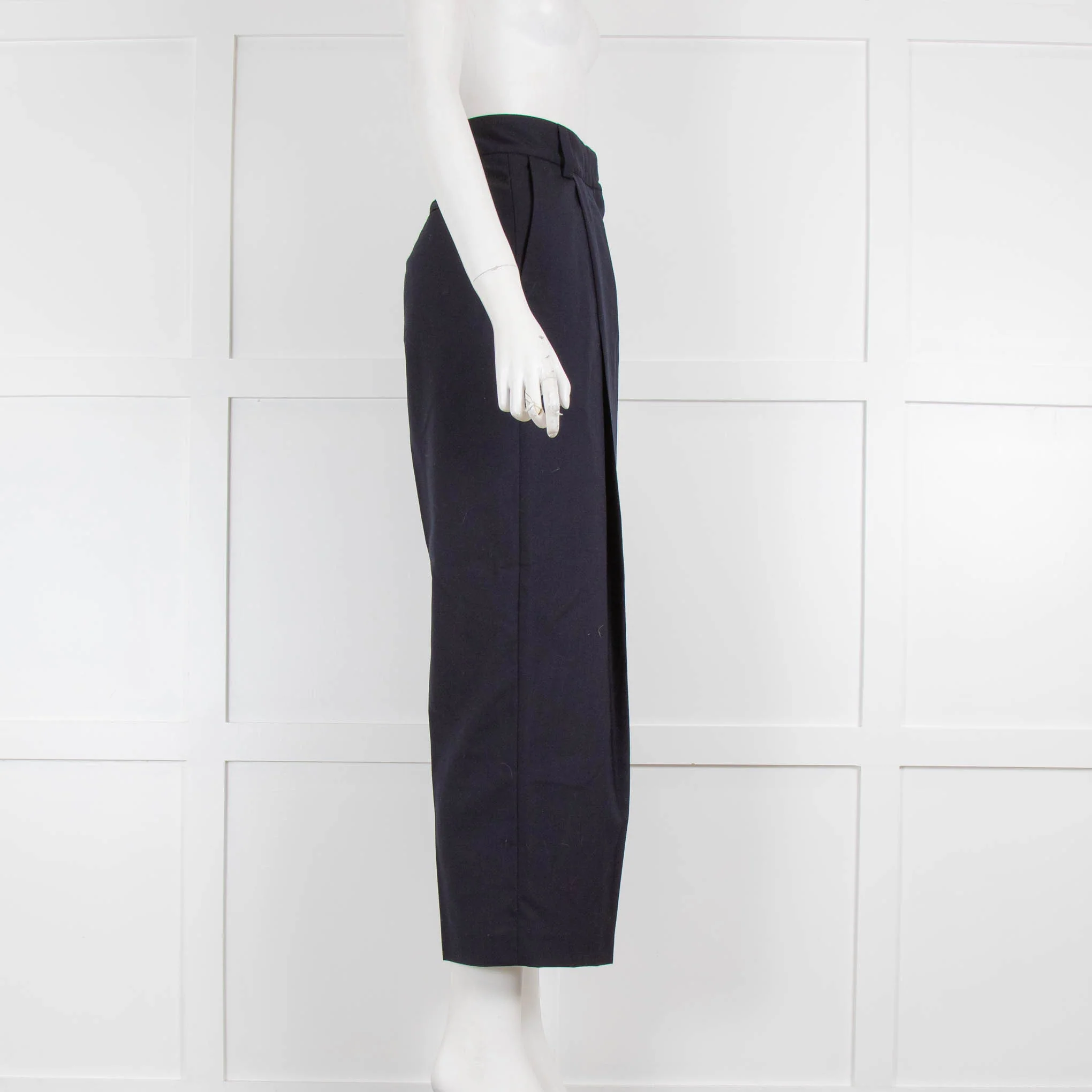 Margaret Howell Navy Wool Trousers - Image 3