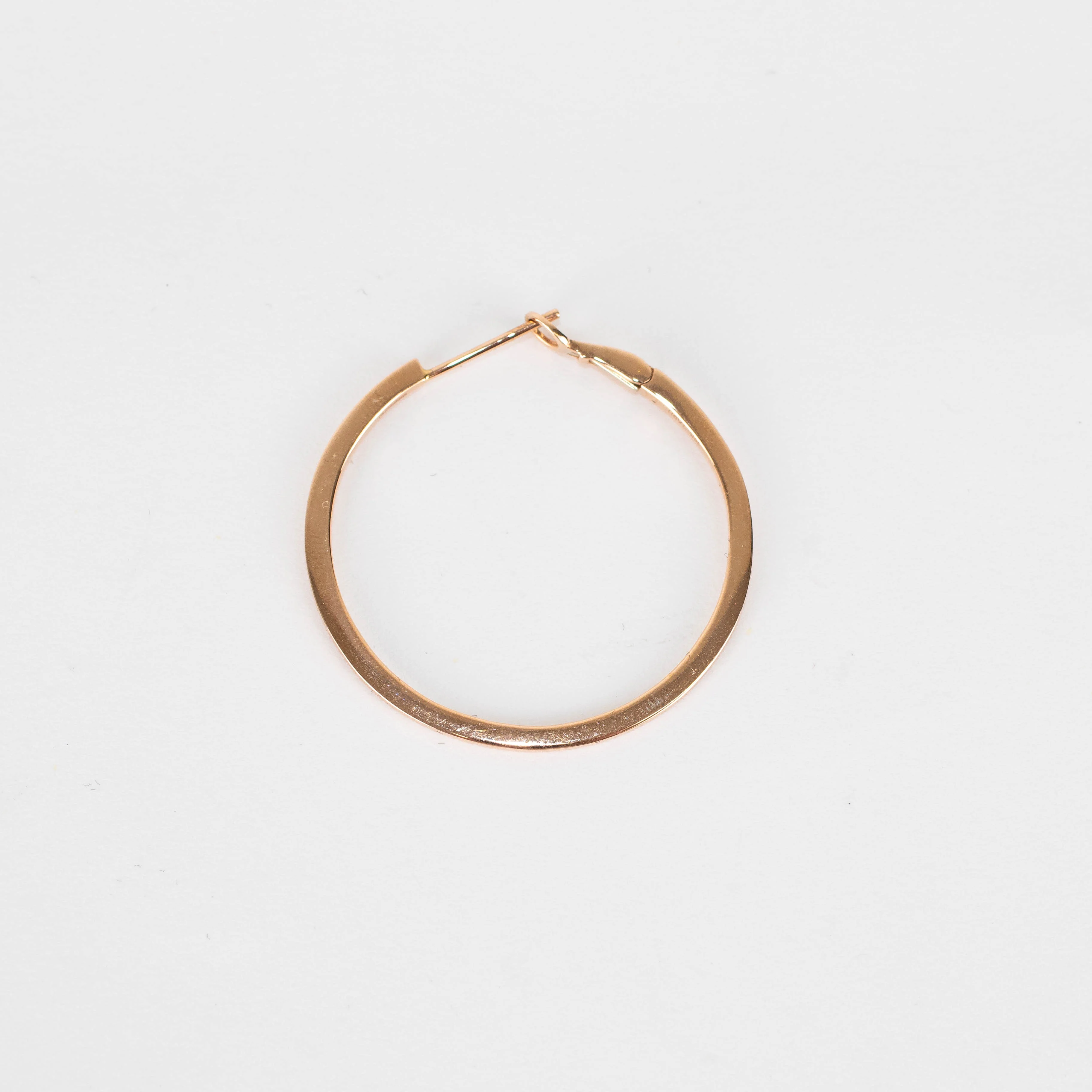 Maria Tash 31mm Rose Gold Single Flat Hoop Earring - Image 4