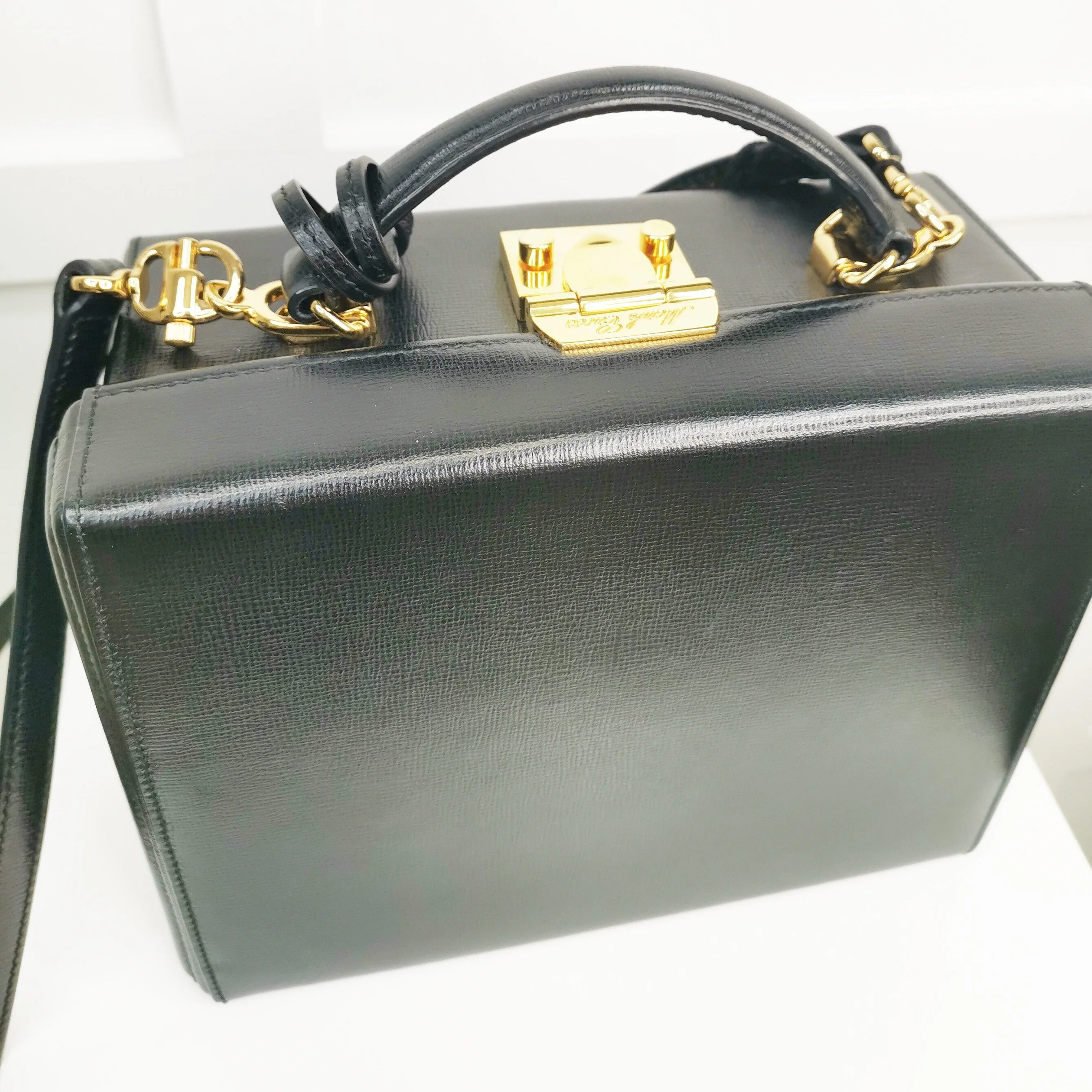 Mark Cross Black Grace leather Cross Body Box Bag - Image 2